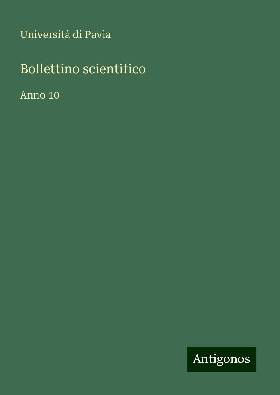 Bollettino scientifico Books