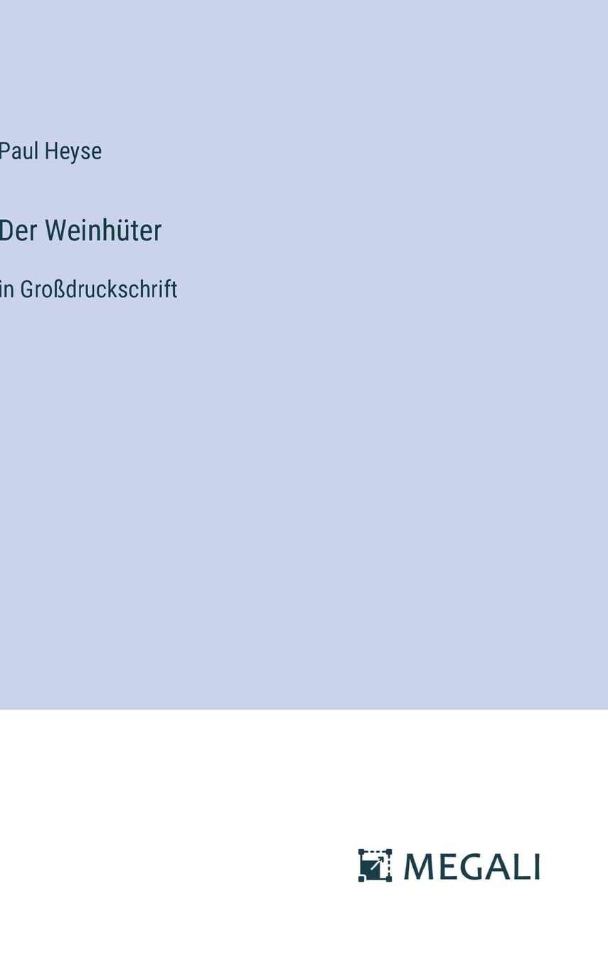 Der Weinhüter: in Großdruckschrift Contemporary literature