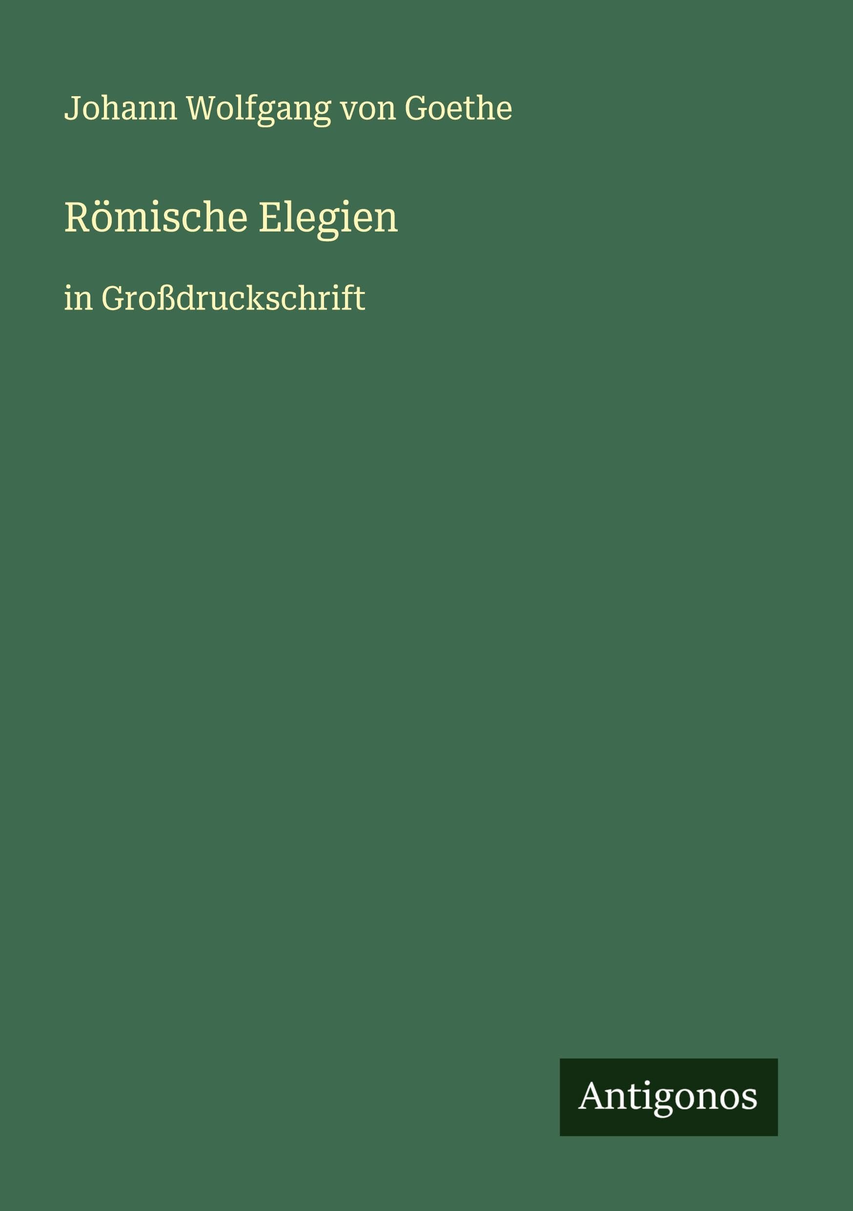 Römische Elegien Classics