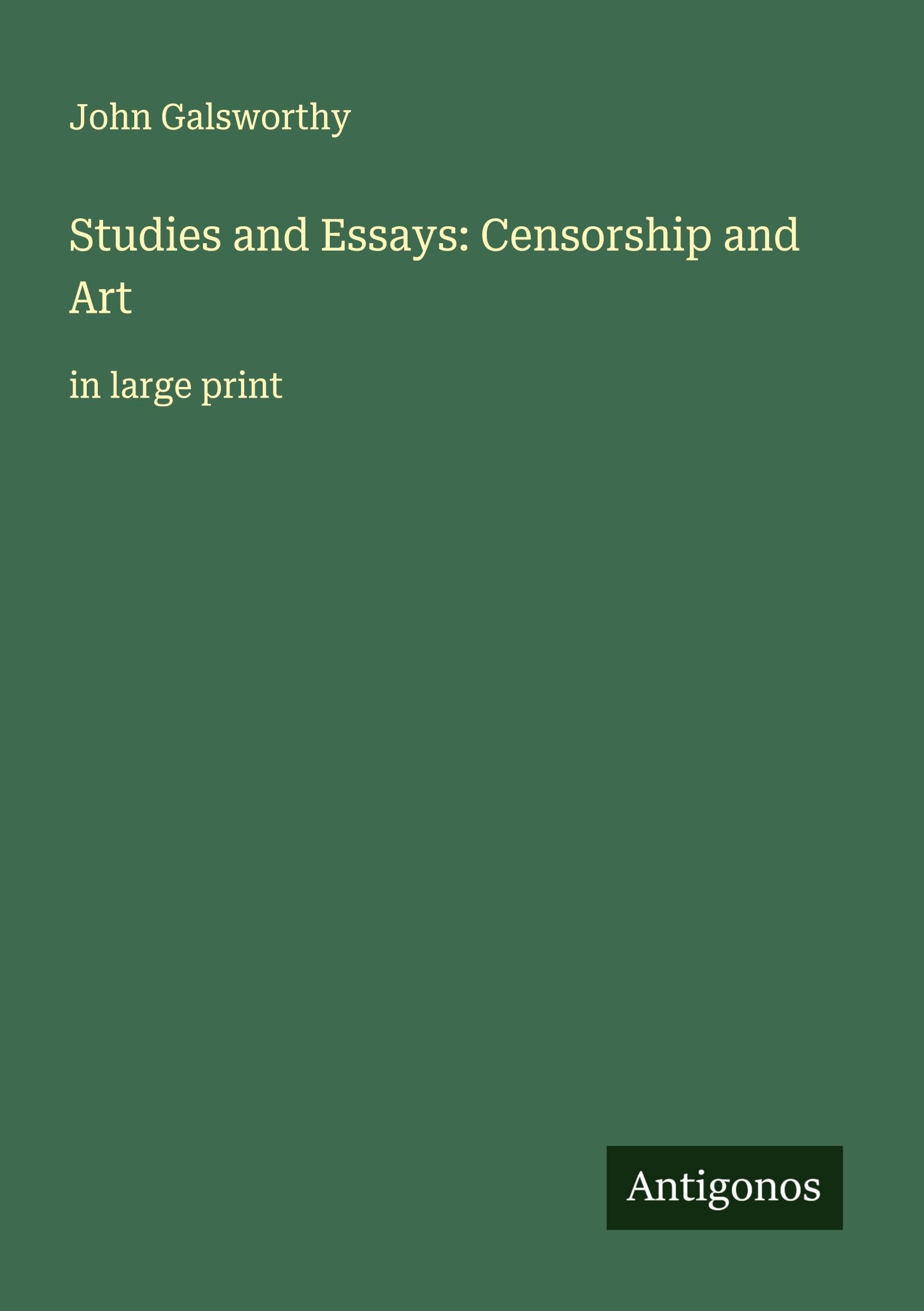 Studies and Essays: Censorship and Art Classics