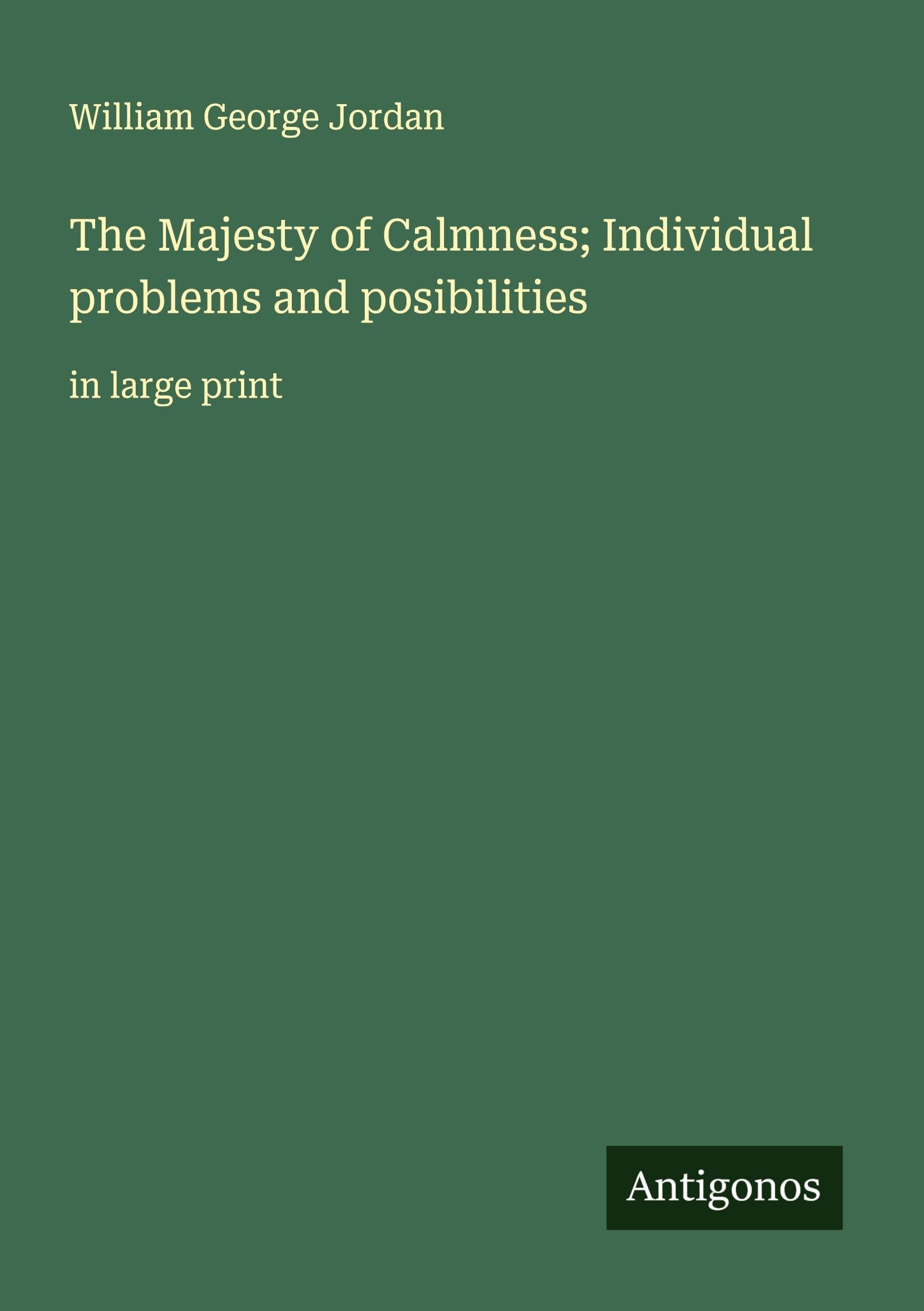 The Majesty of Calmness; Individual problems and posibilities Classics