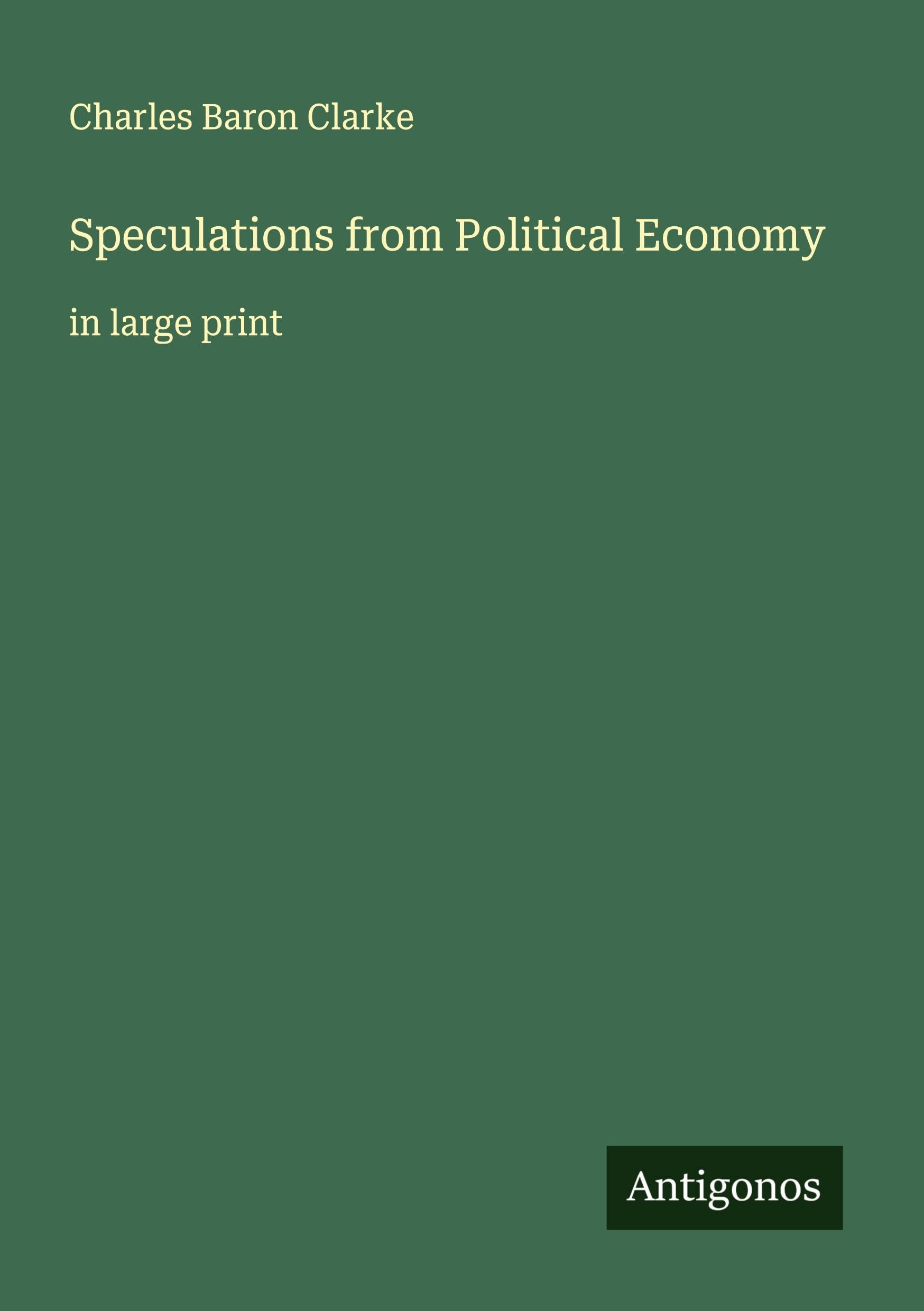 Speculations from Political Economy Classics