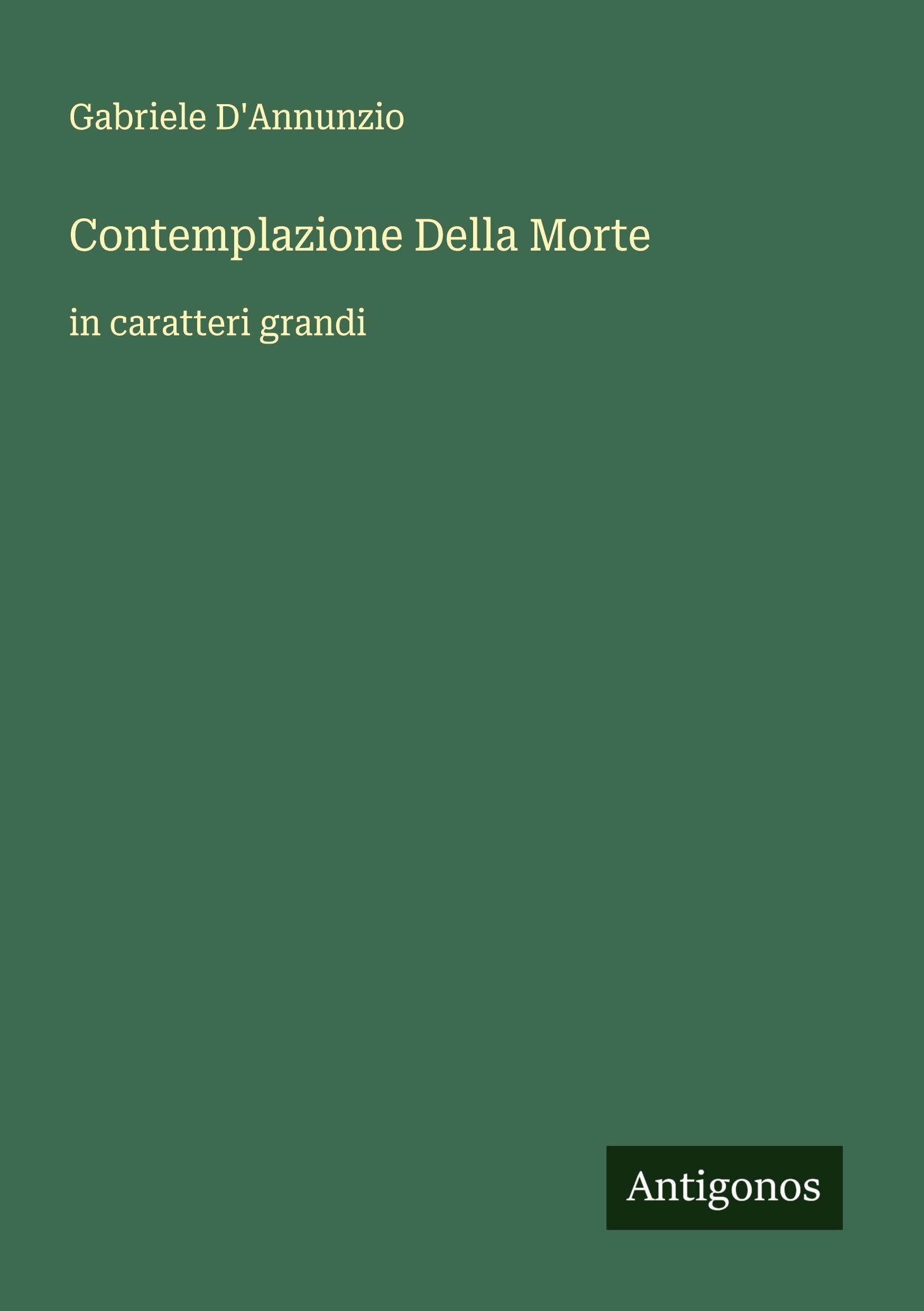 Contemplazione Della Morte Classics