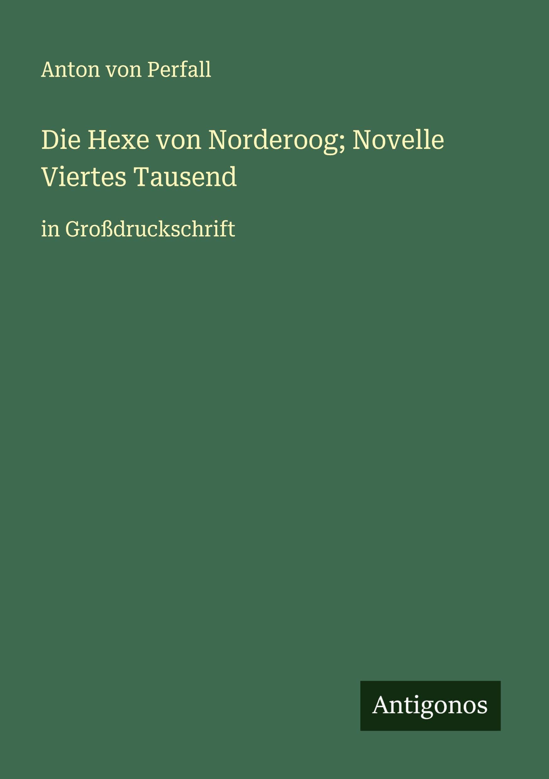 Die Hexe von Norderoog; Novelle Viertes Tausend Classics