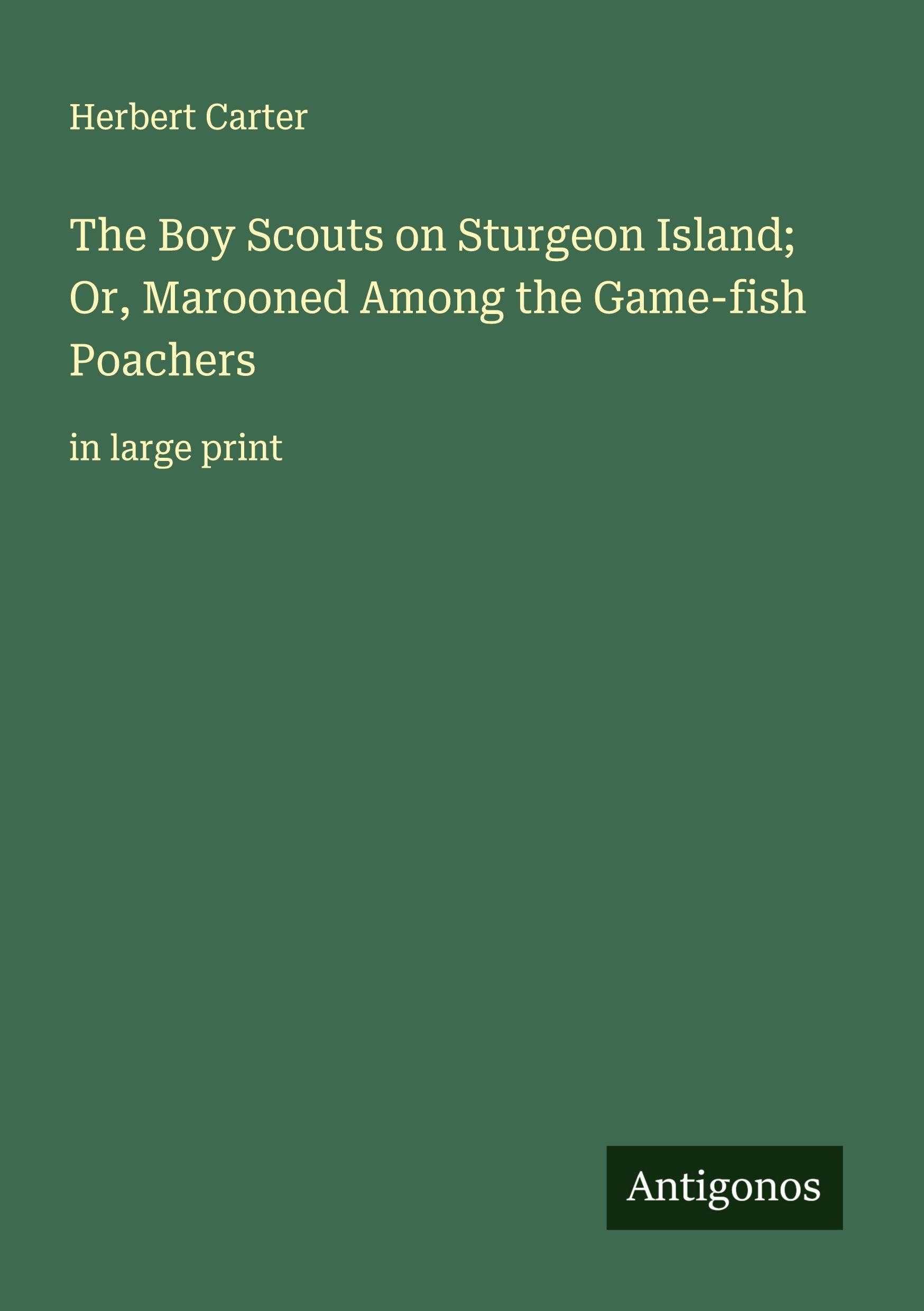 The Boy Scouts on Sturgeon Island; Or, Marooned Among the Game-fish Poachers Classics