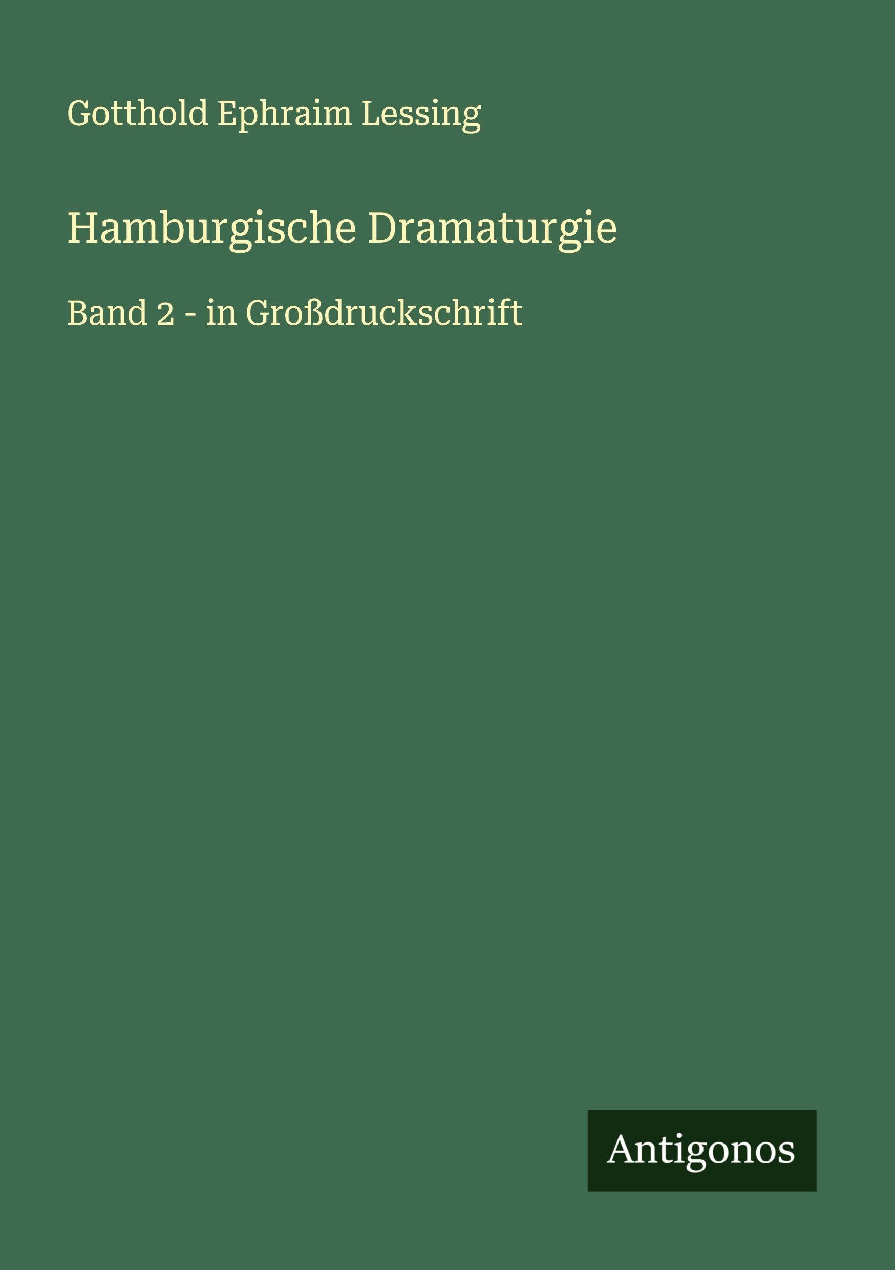 Hamburgische Dramaturgie Classics