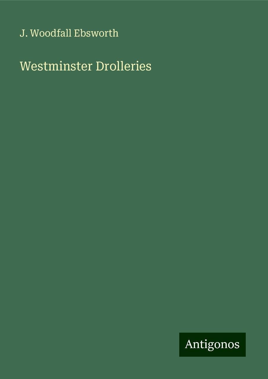 Westminster Drolleries Books