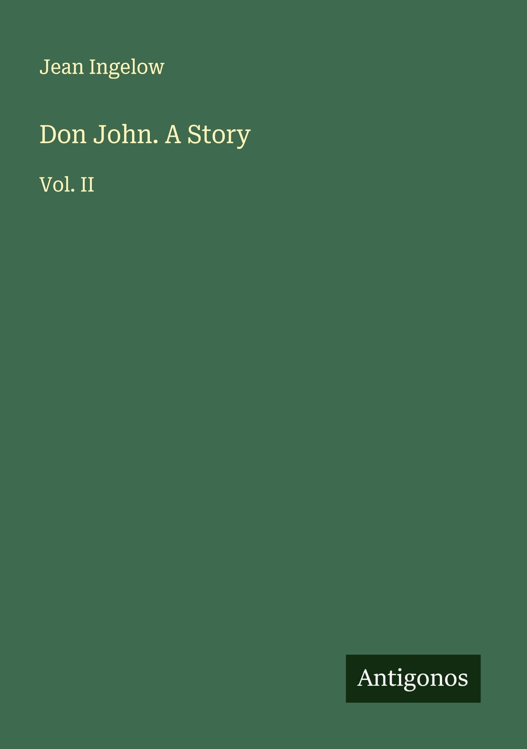 Product Image: Don John. A Story