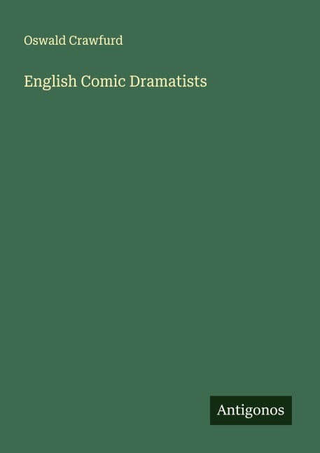 Product Image: English Comic Dramatists