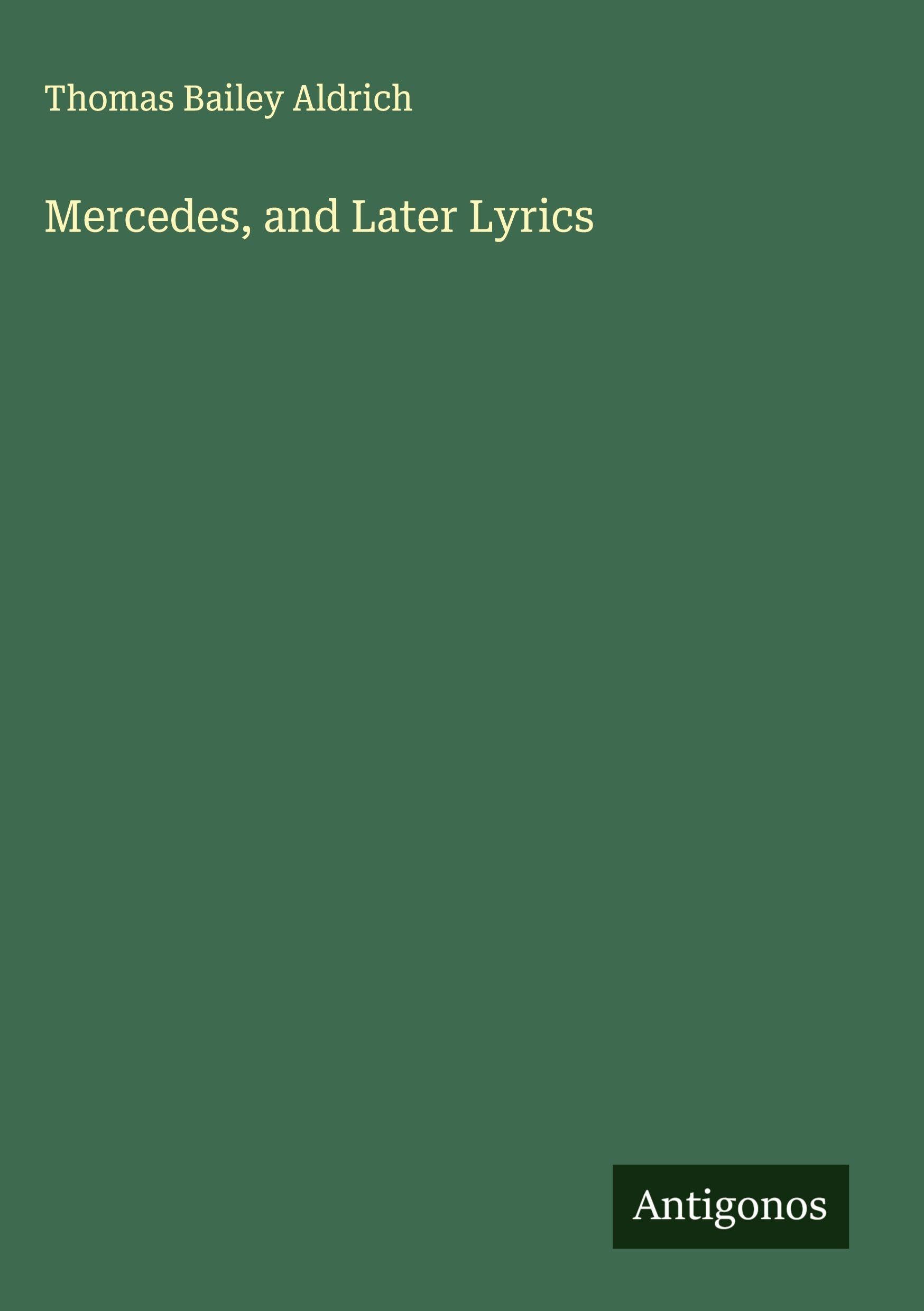Product Image: Mercedes, and Later Lyrics