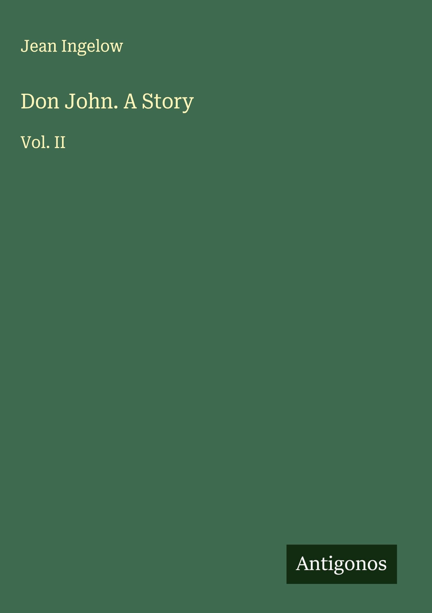 Product Image: Don John. A Story