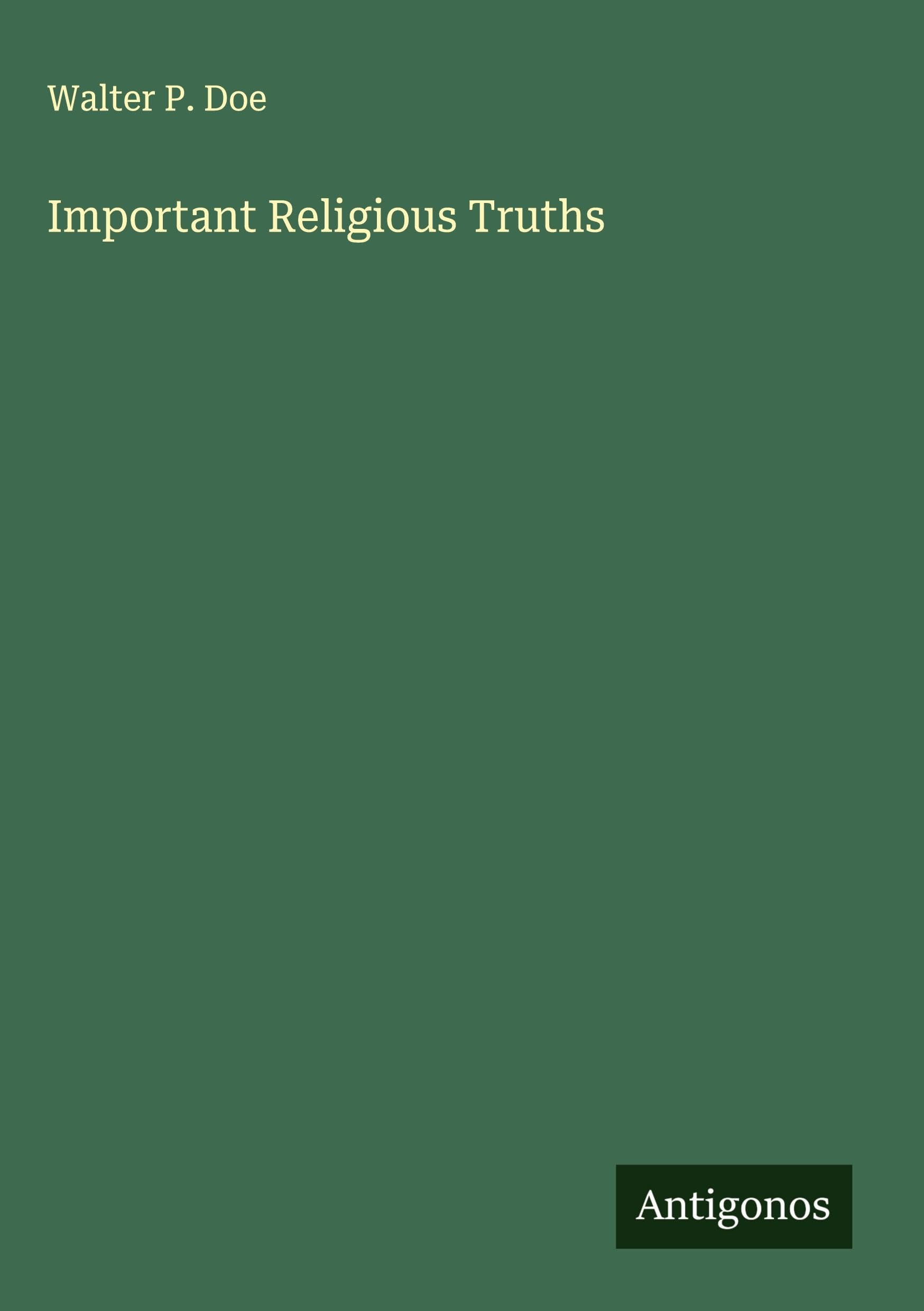 Product Image: Important Religious Truths