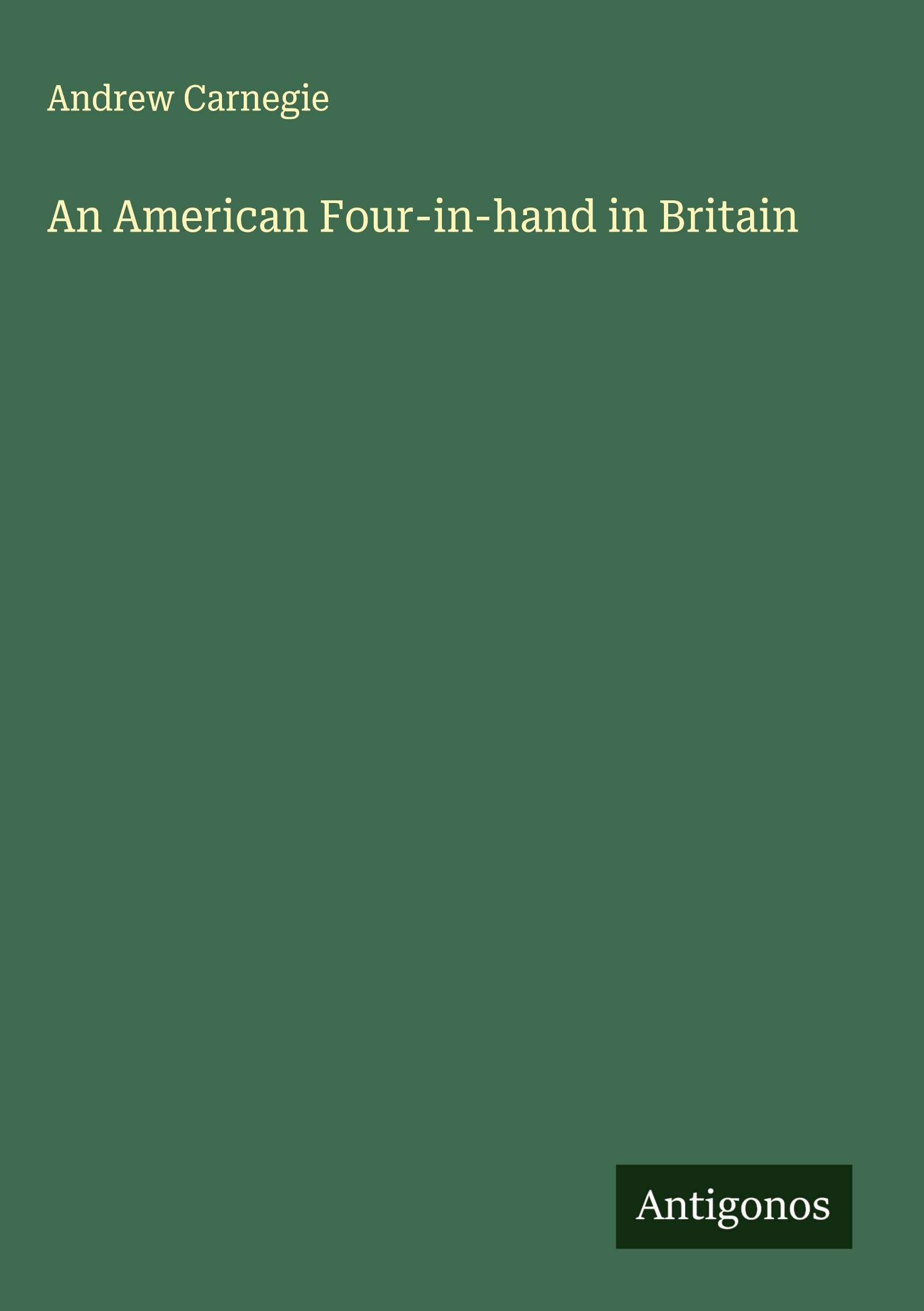 An American Four-in-hand in Britain Classics
