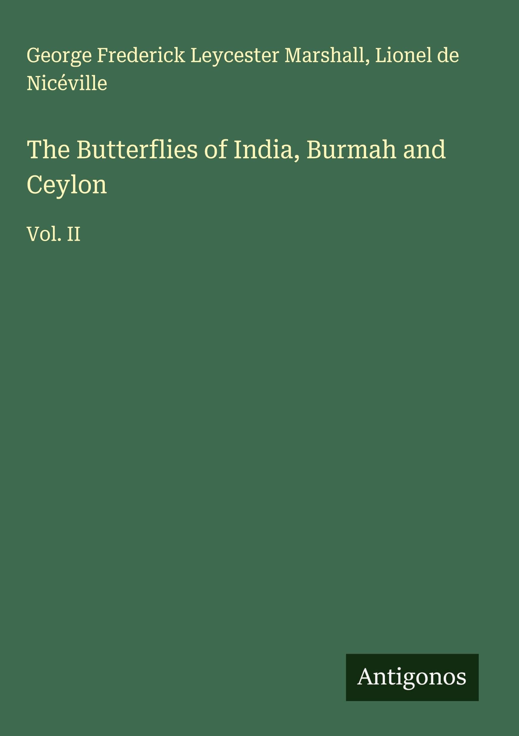 The Butterflies of India, Burmah and Ceylon Classics