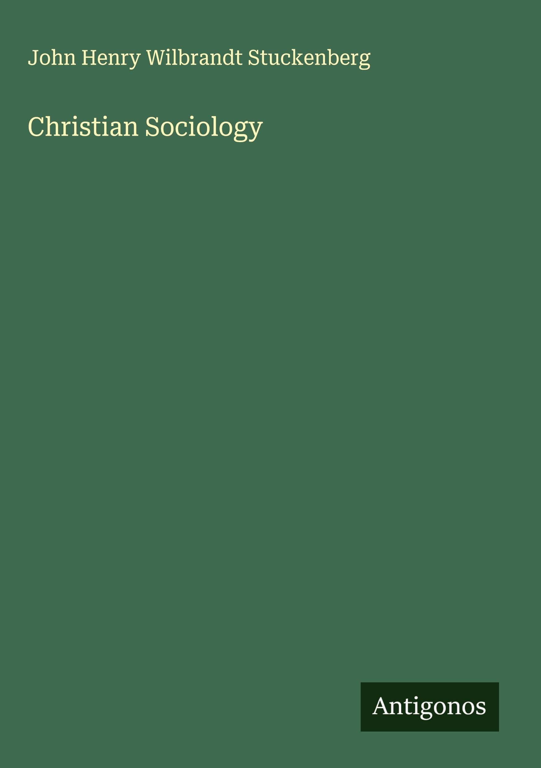 Christian Sociology Classics