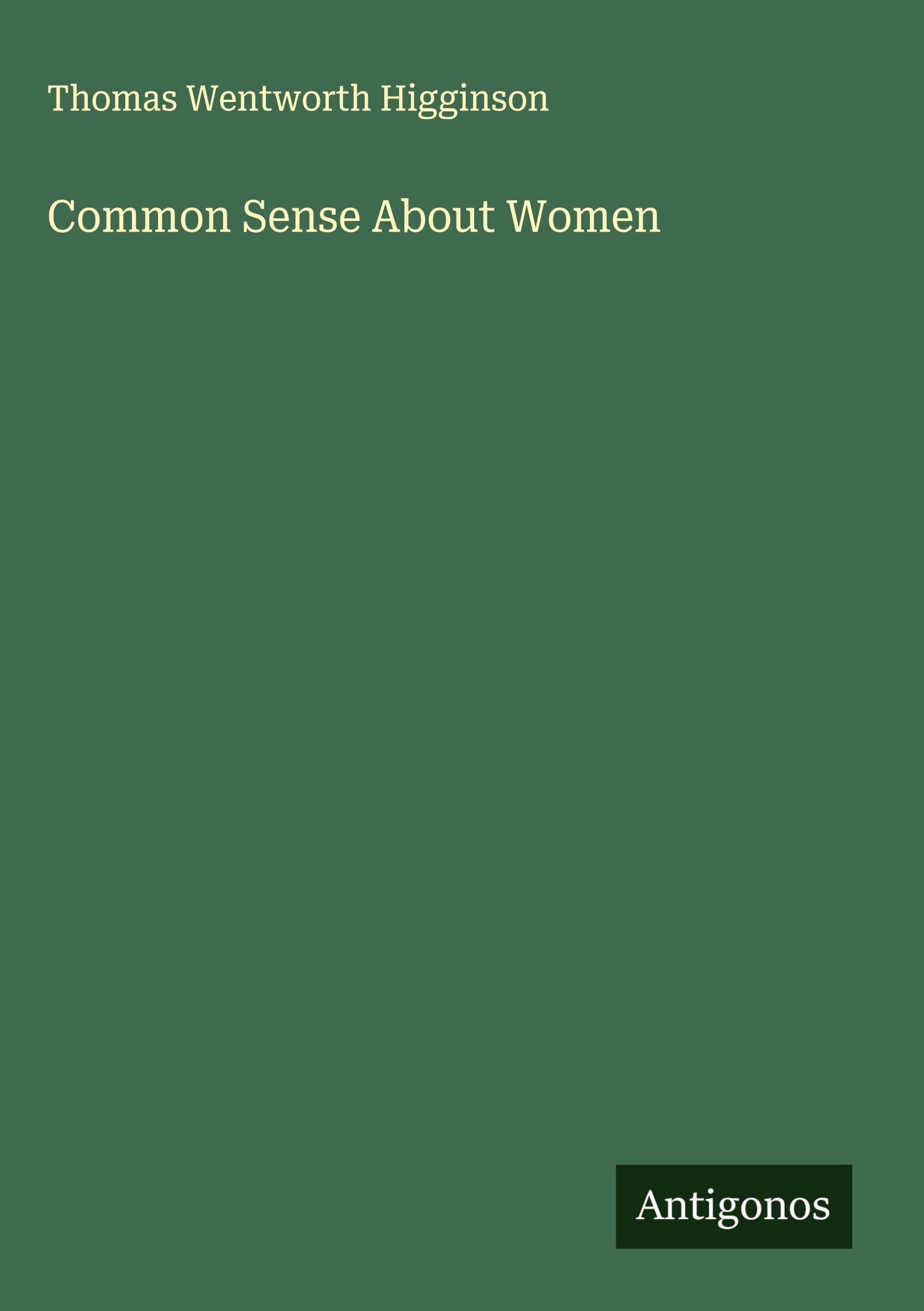 Product Image: Common Sense About Women