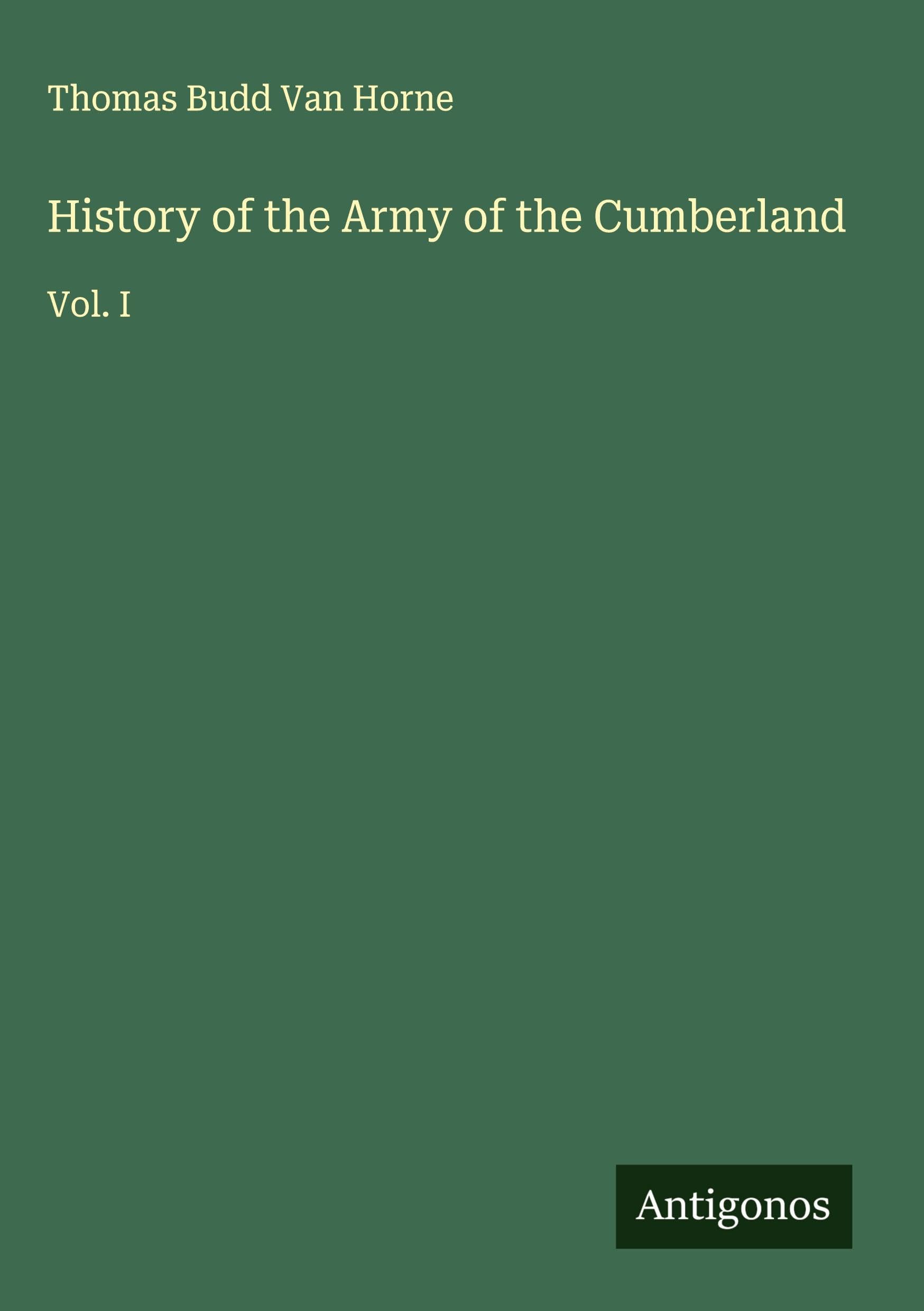 History of the Army of the Cumberland Classics