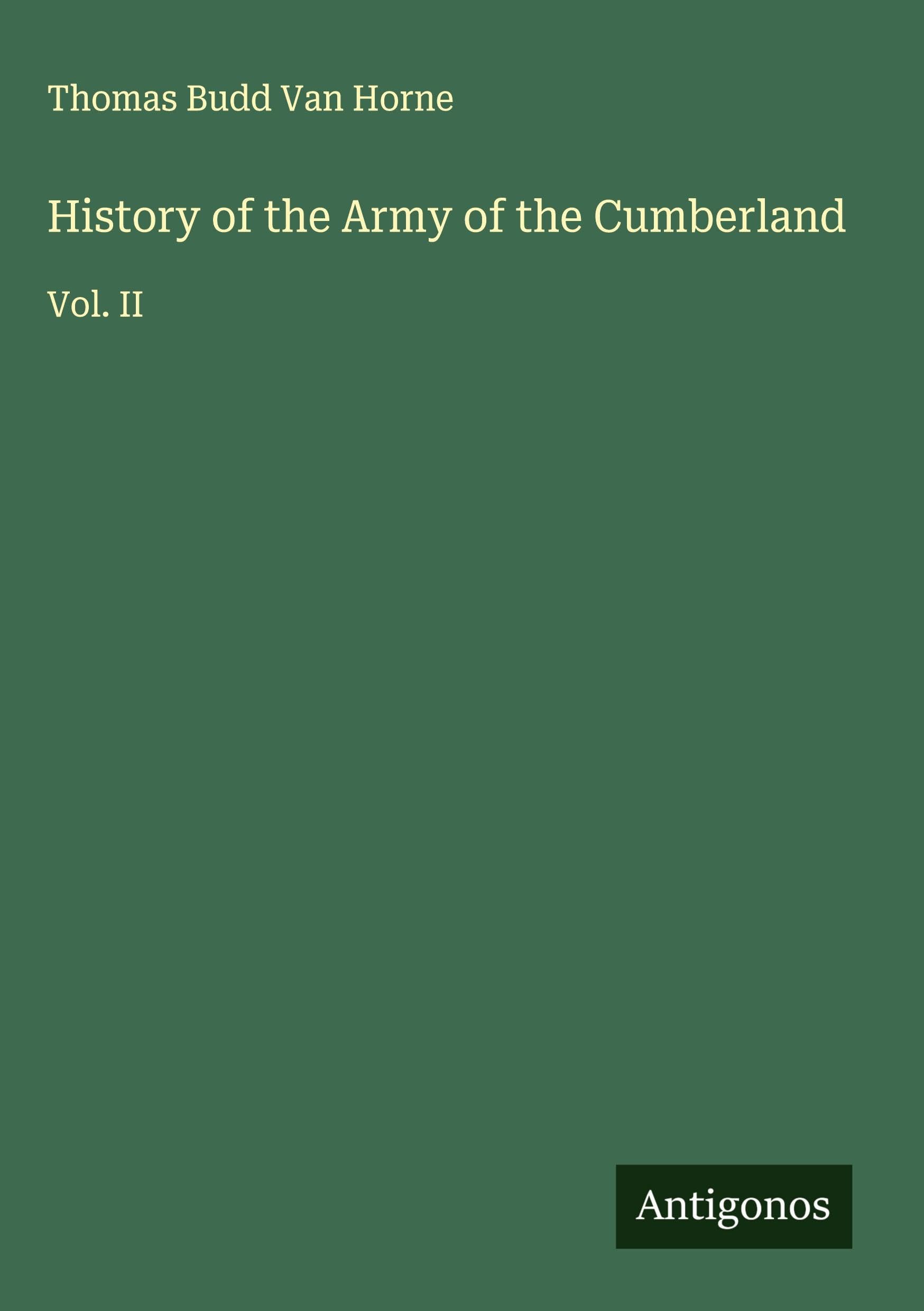 History of the Army of the Cumberland Classics