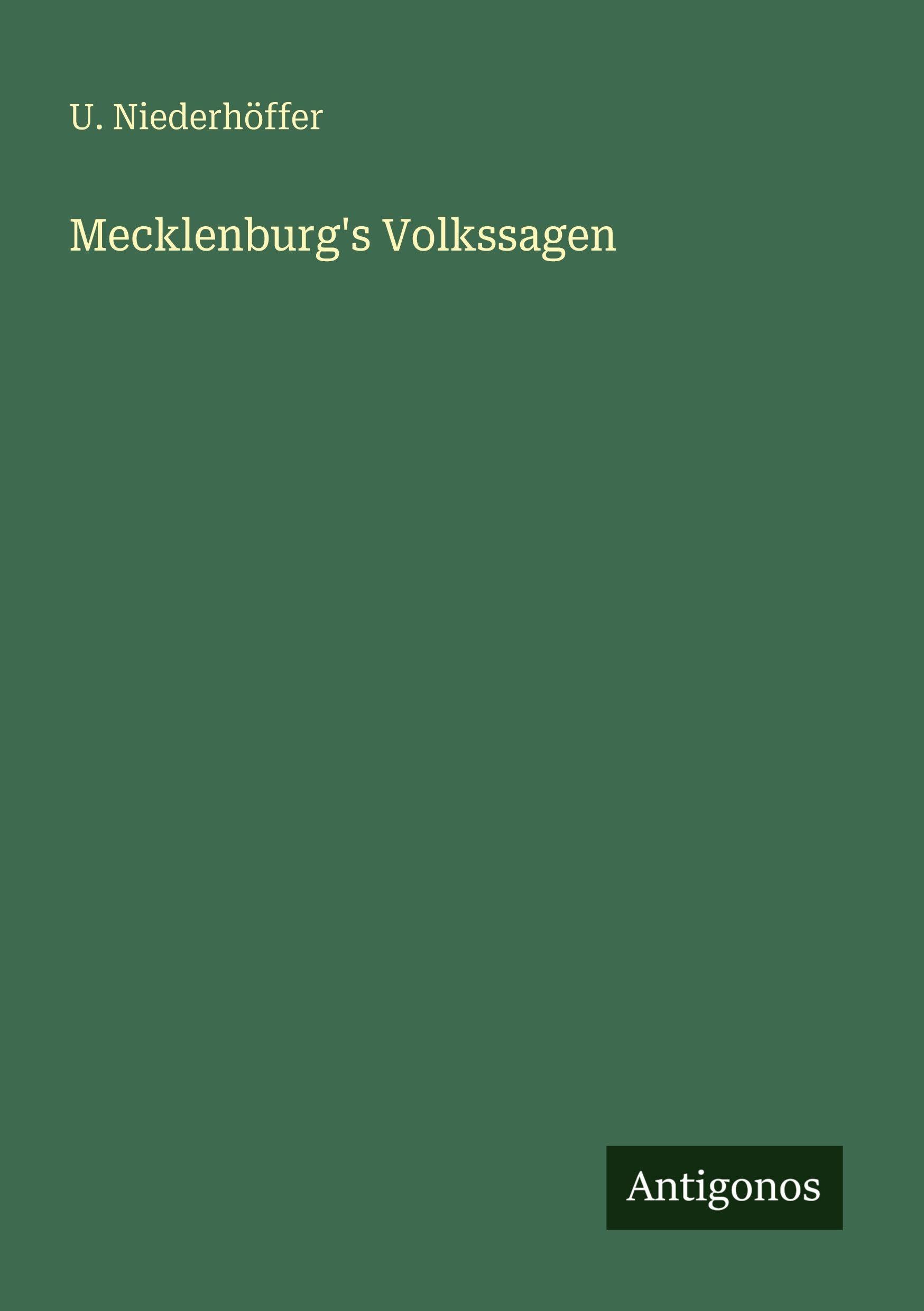 Mecklenburg's Volkssagen Classics