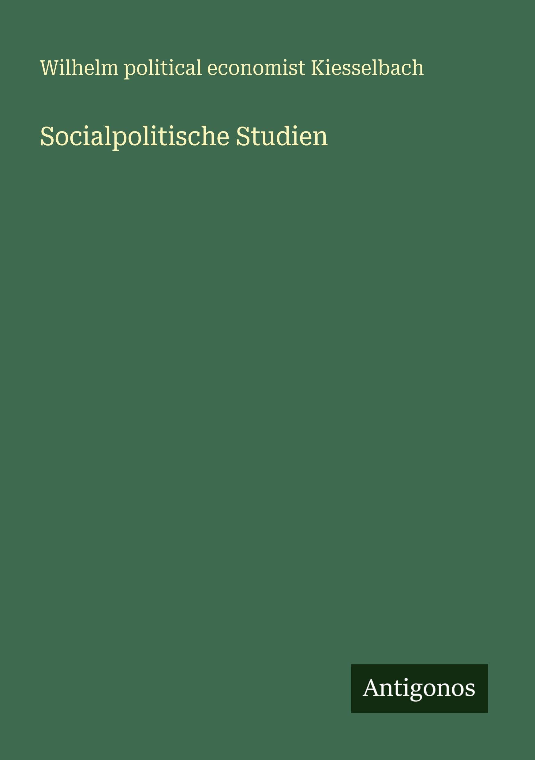 Socialpolitische Studien Classics