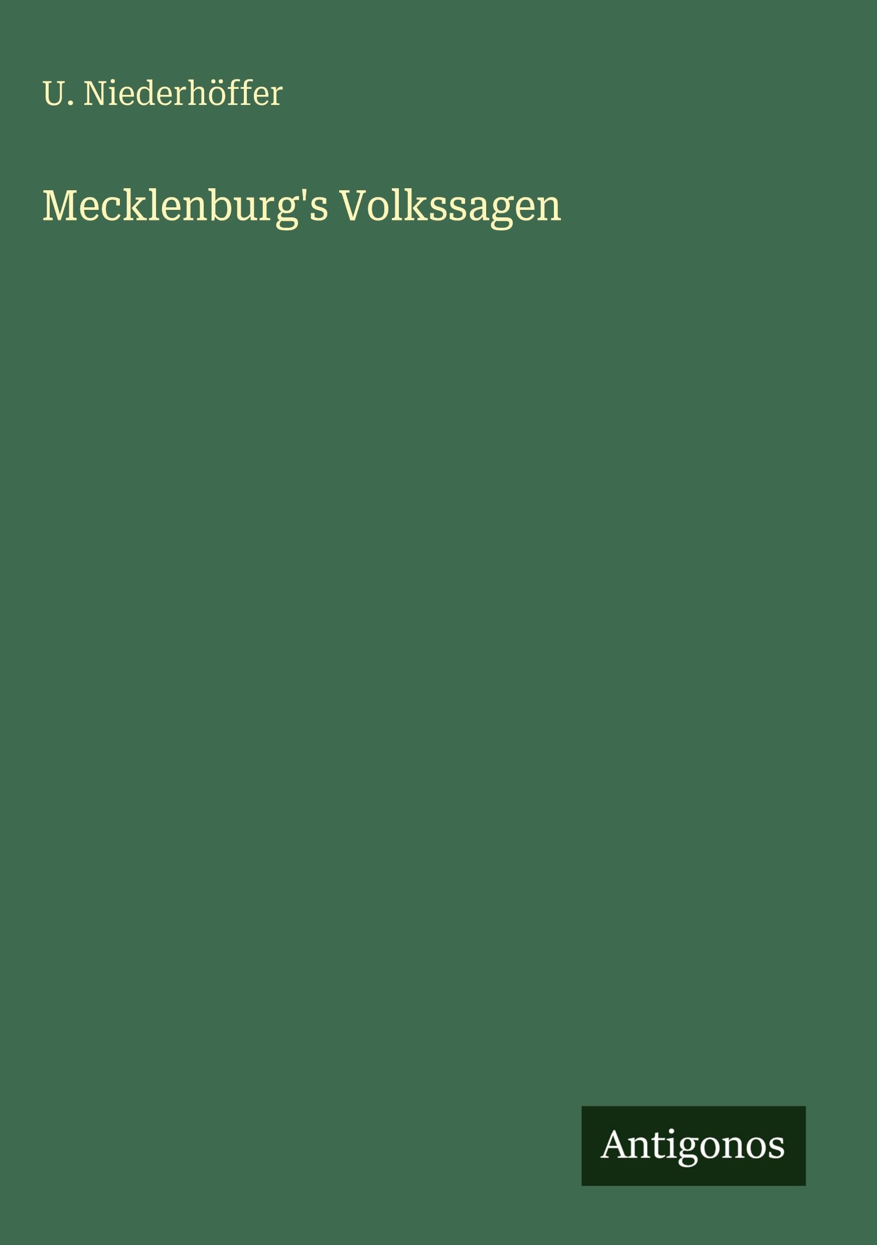 Mecklenburg's Volkssagen Classics