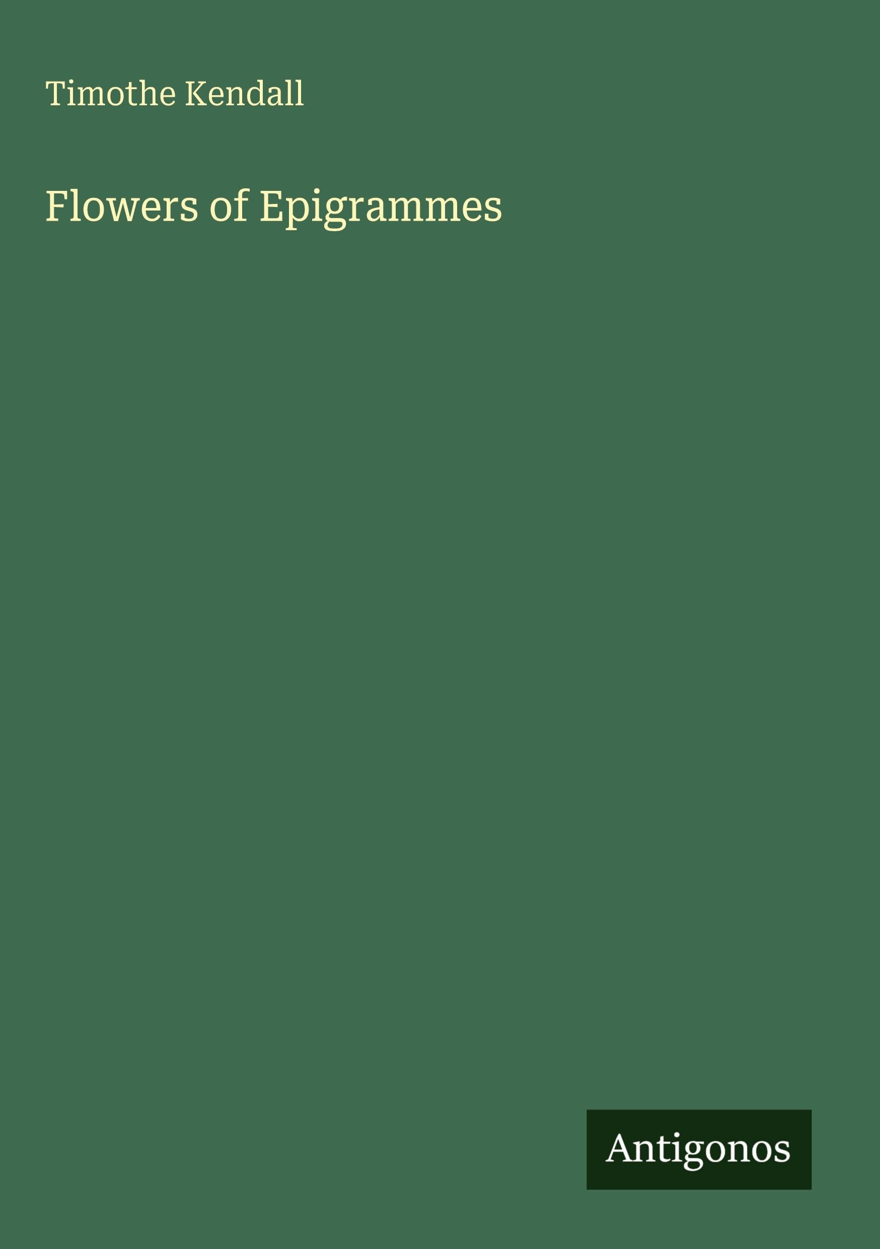 Flowers of Epigrammes Classics
