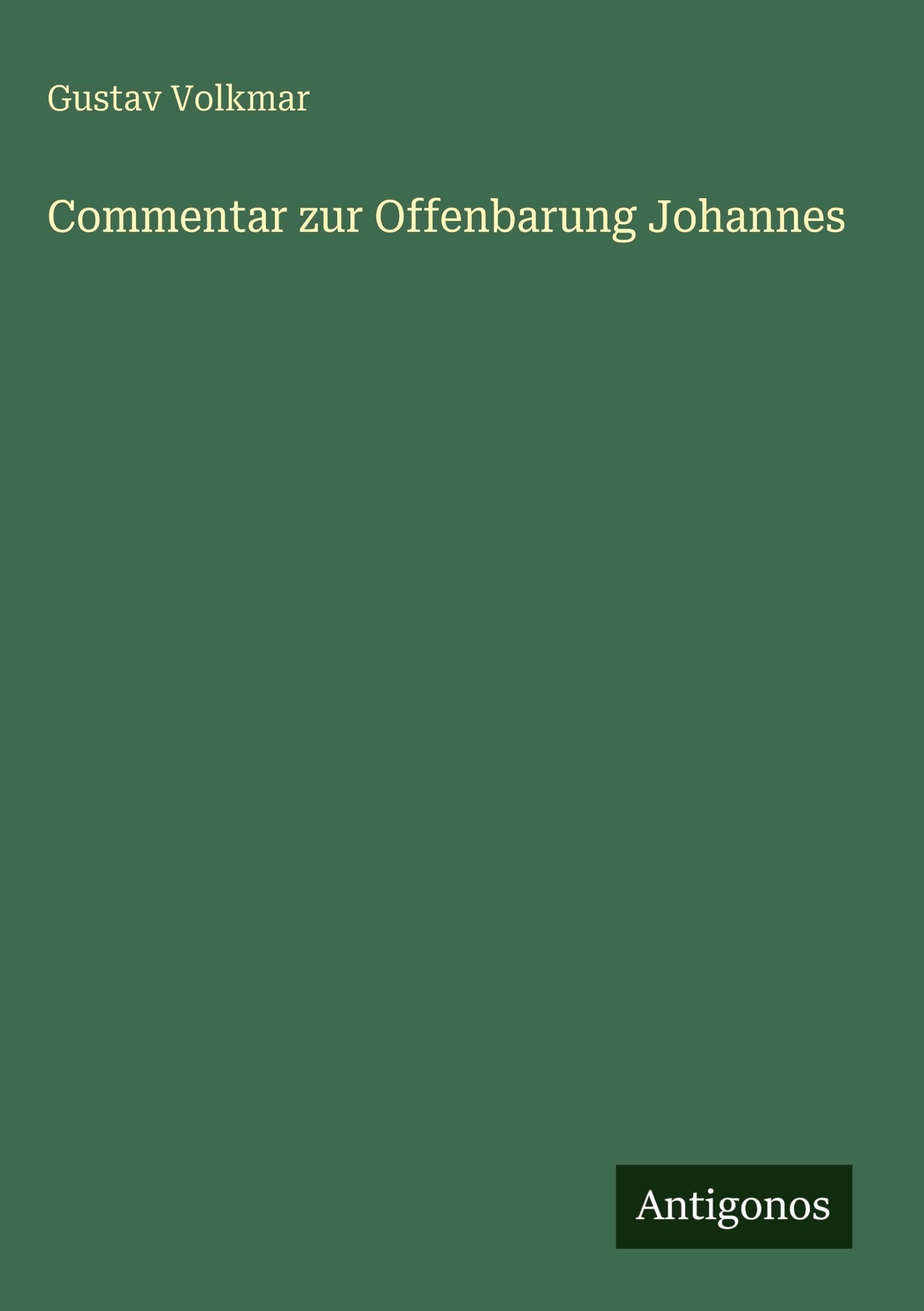Commentar zur Offenbarung Johannes Classics