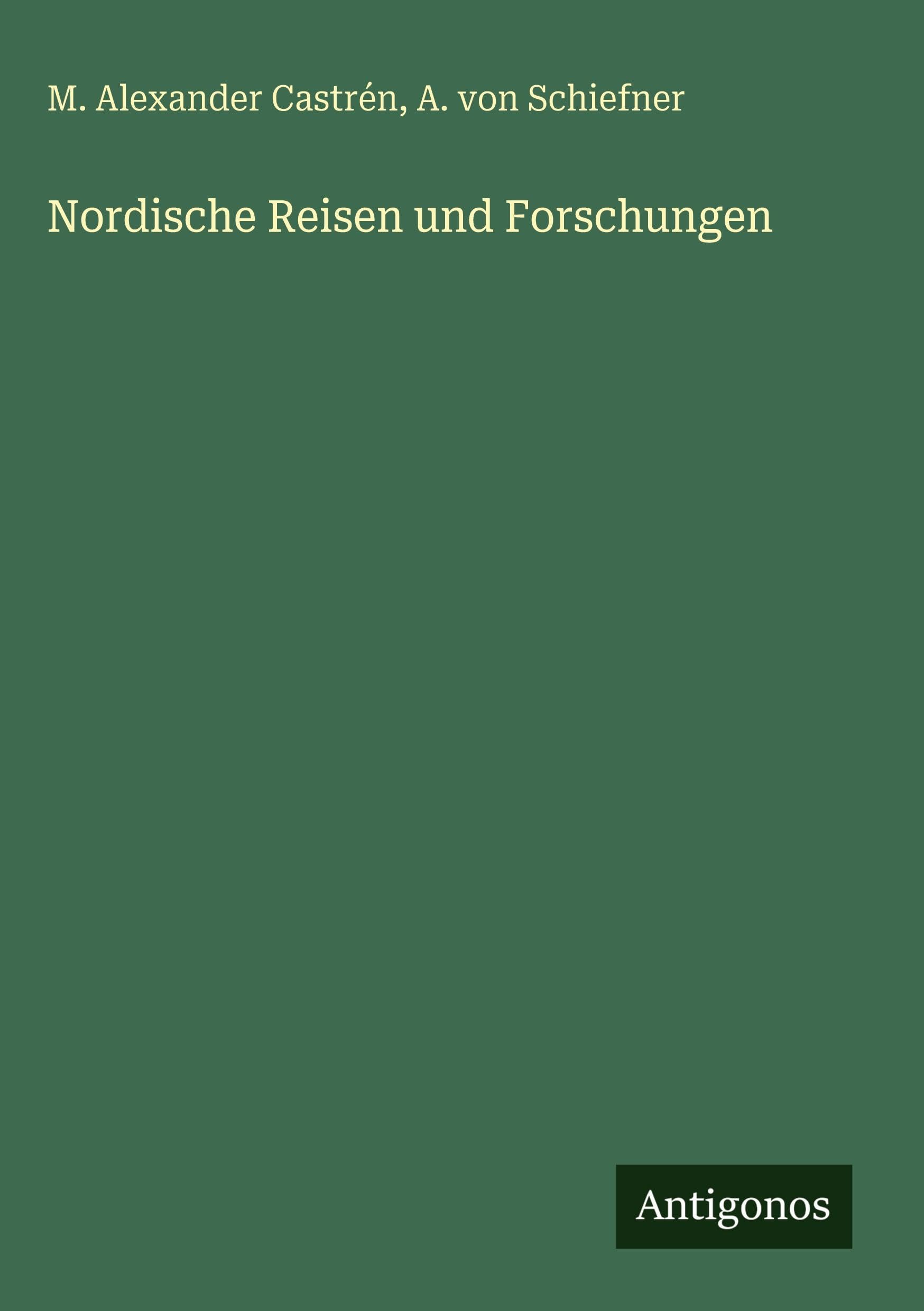 Nordische Reisen und Forschungen Contemporary literature