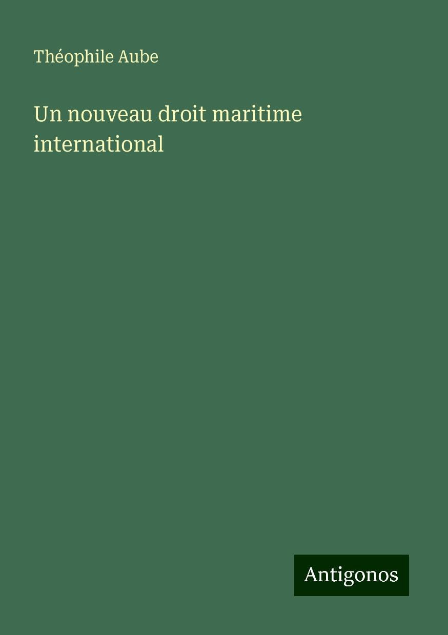Un nouveau droit maritime international Books