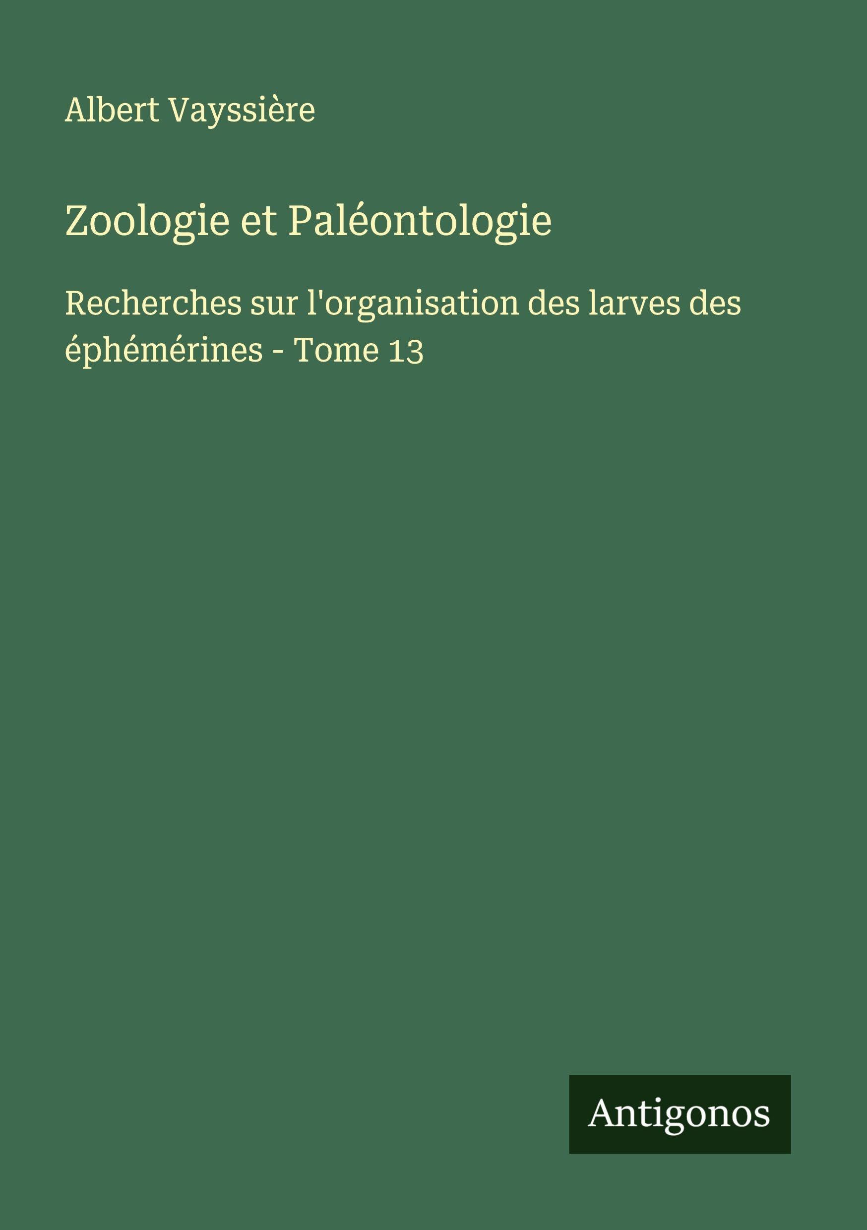 Zoologie et Paléontologie Classics