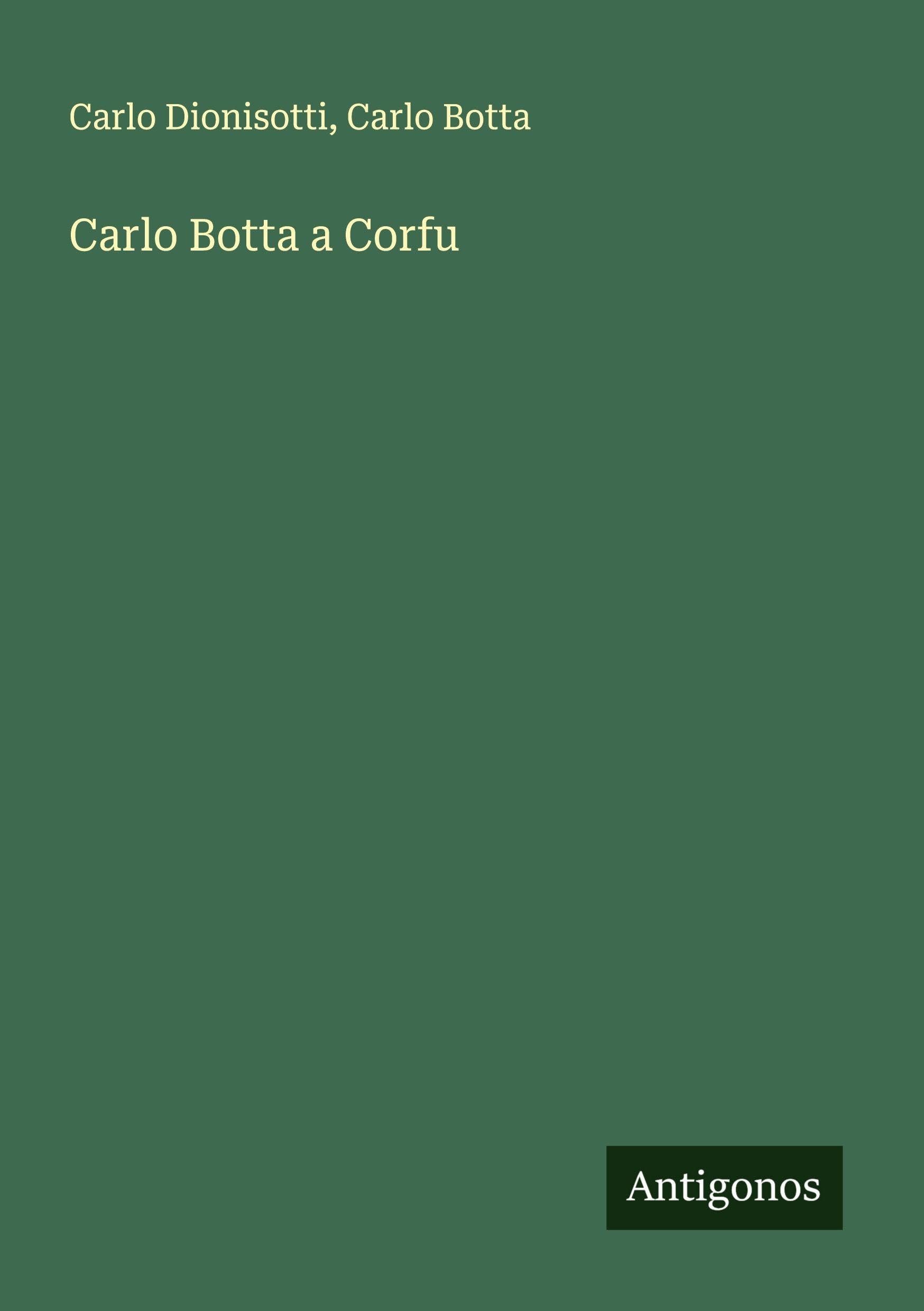 Carlo Botta a Corfu Classics