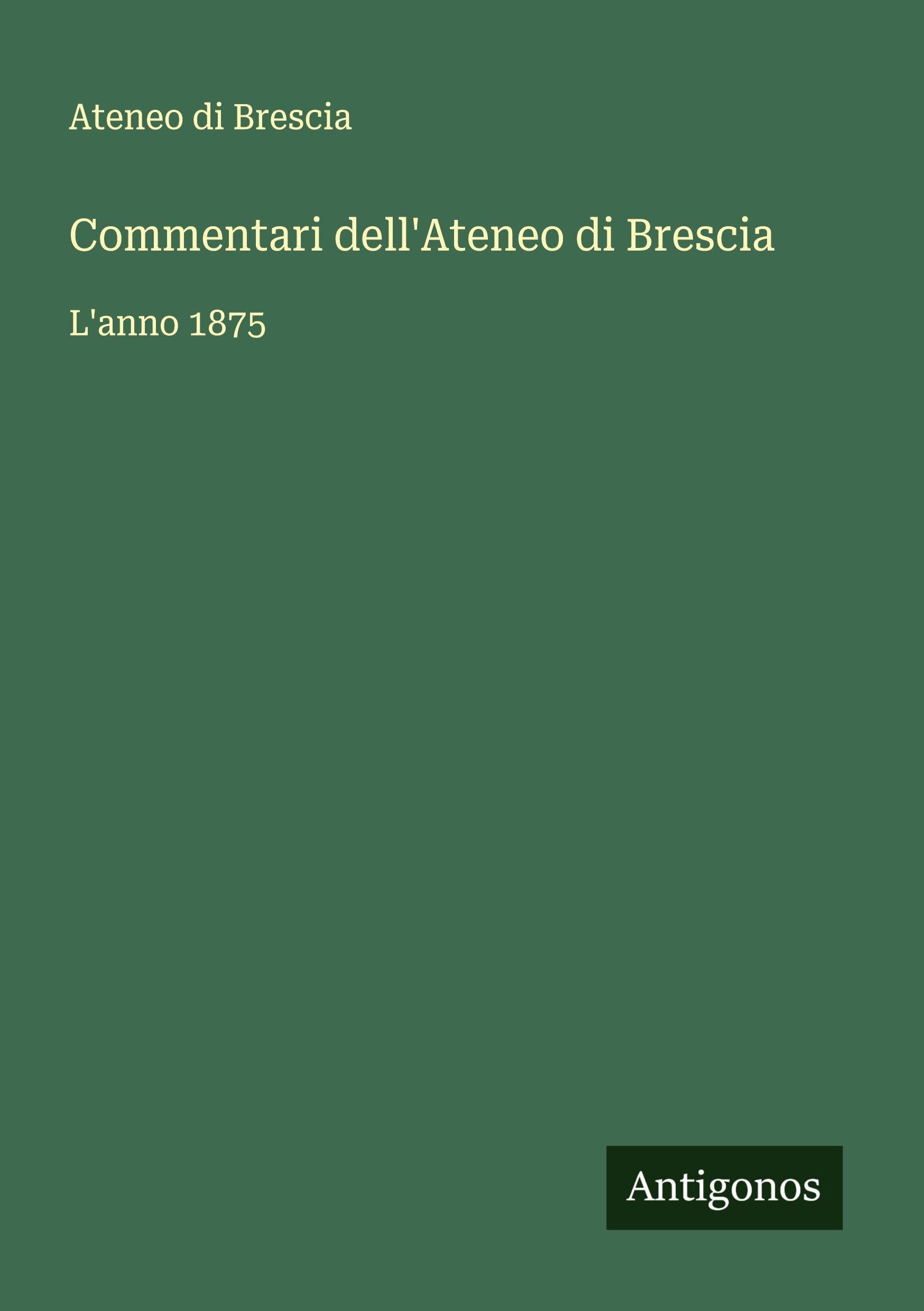 Commentari dell'Ateneo di Brescia Classics