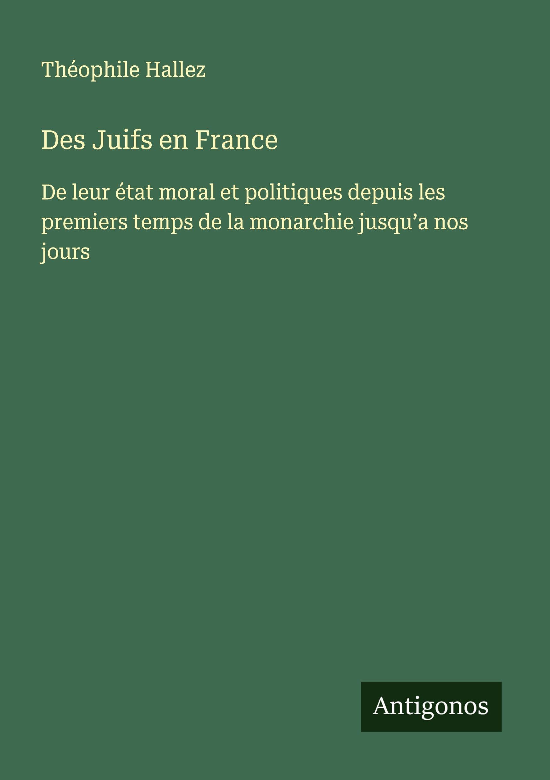 Des Juifs en France Classics