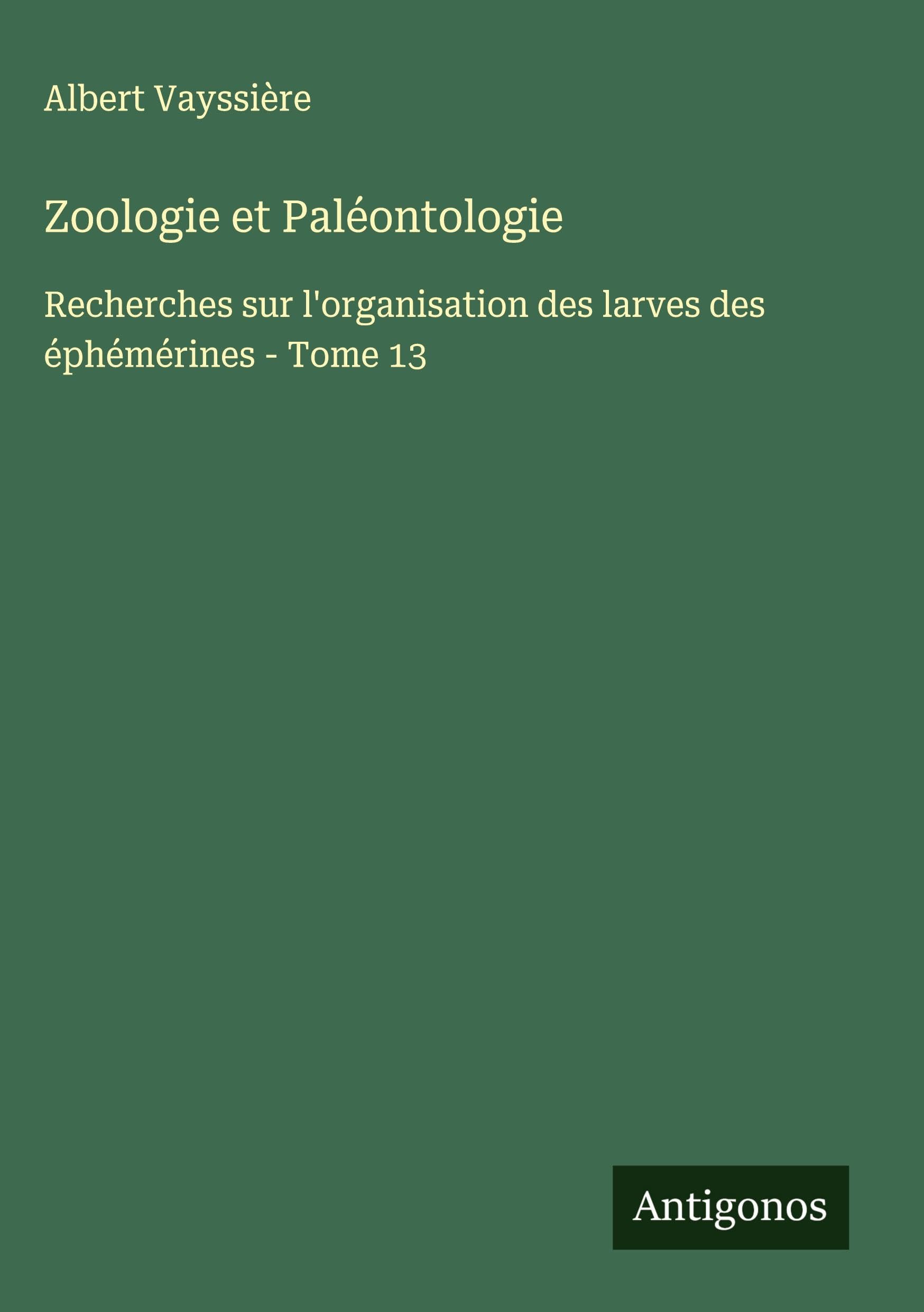 Zoologie et Paléontologie Classics