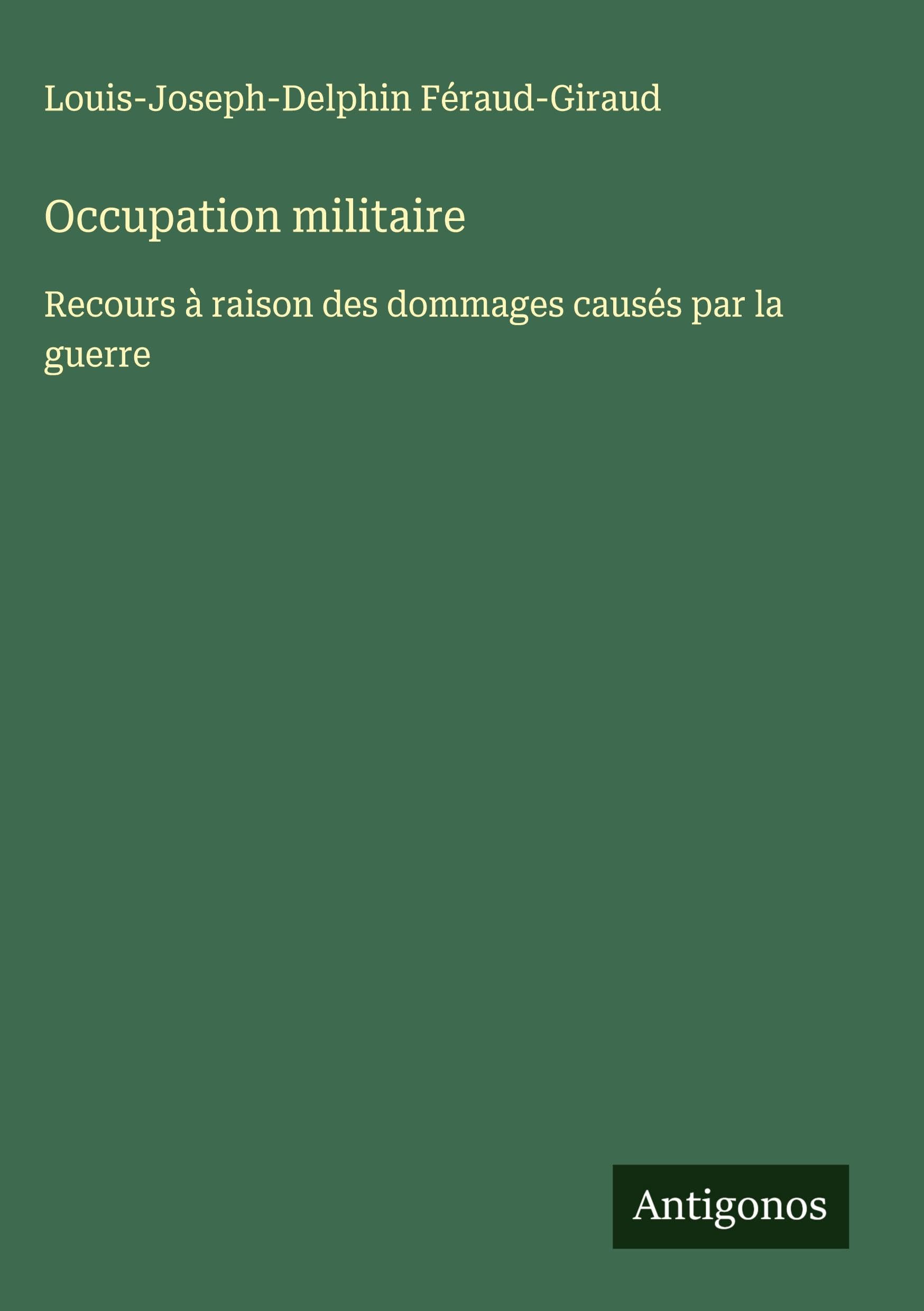 Occupation militaire Classics