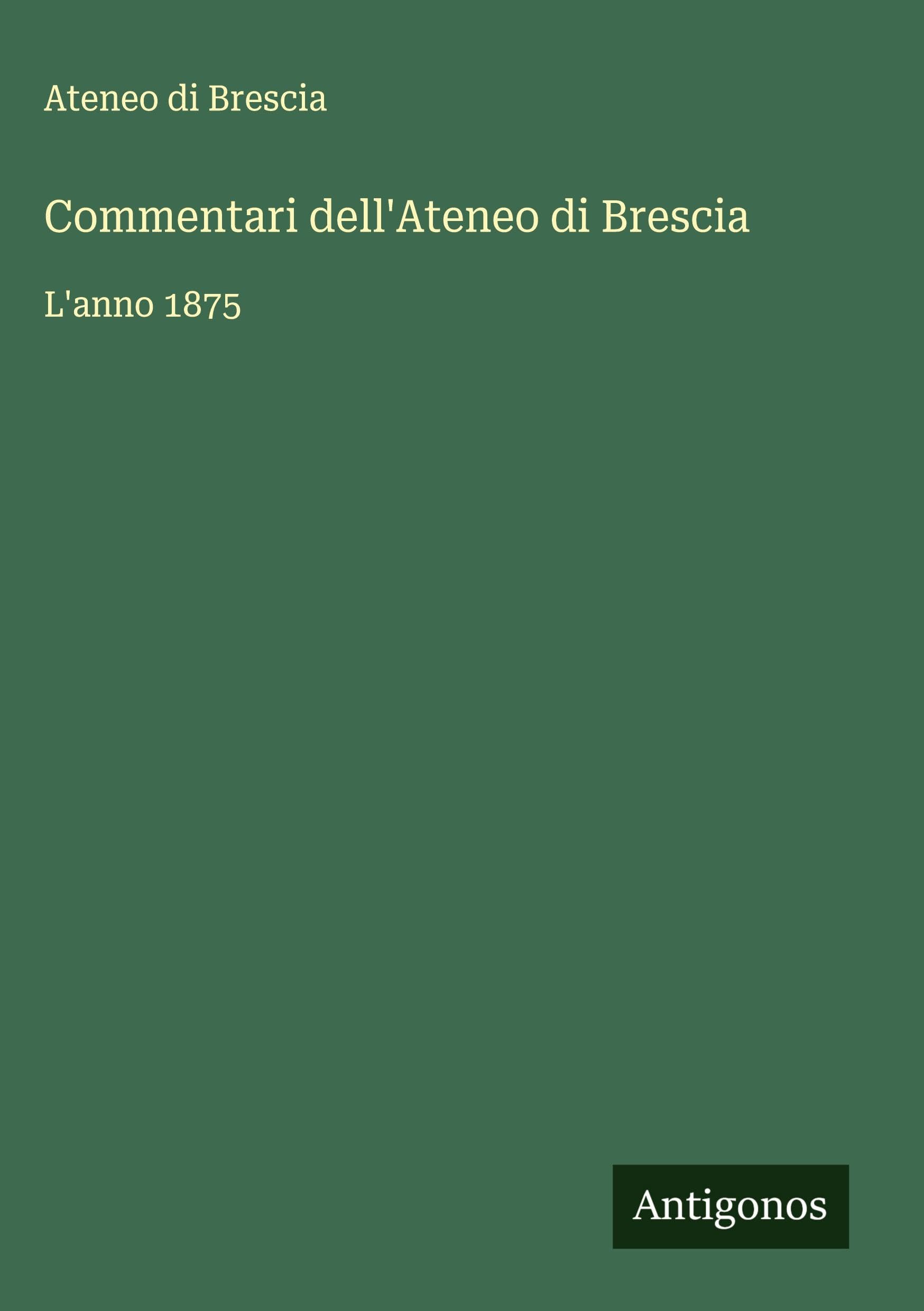 Commentari dell'Ateneo di Brescia Classics