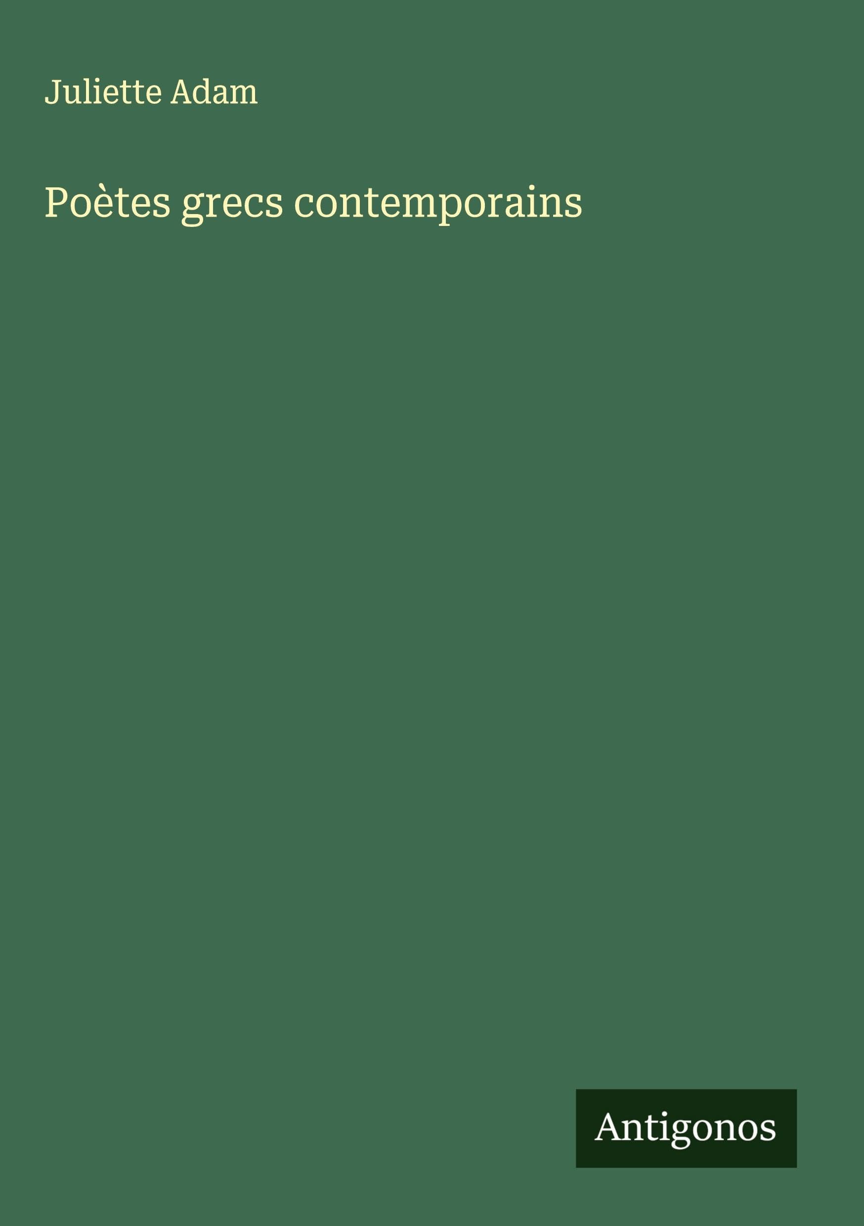 Poètes grecs contemporains Classics