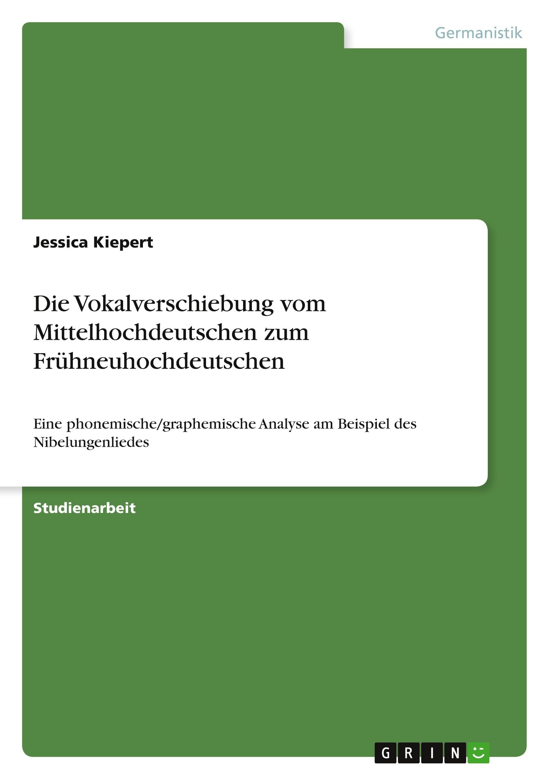 Die Vokalverschiebung vom Mittelhochdeutschen zum Frühneuhochdeutschen Contemporary literature