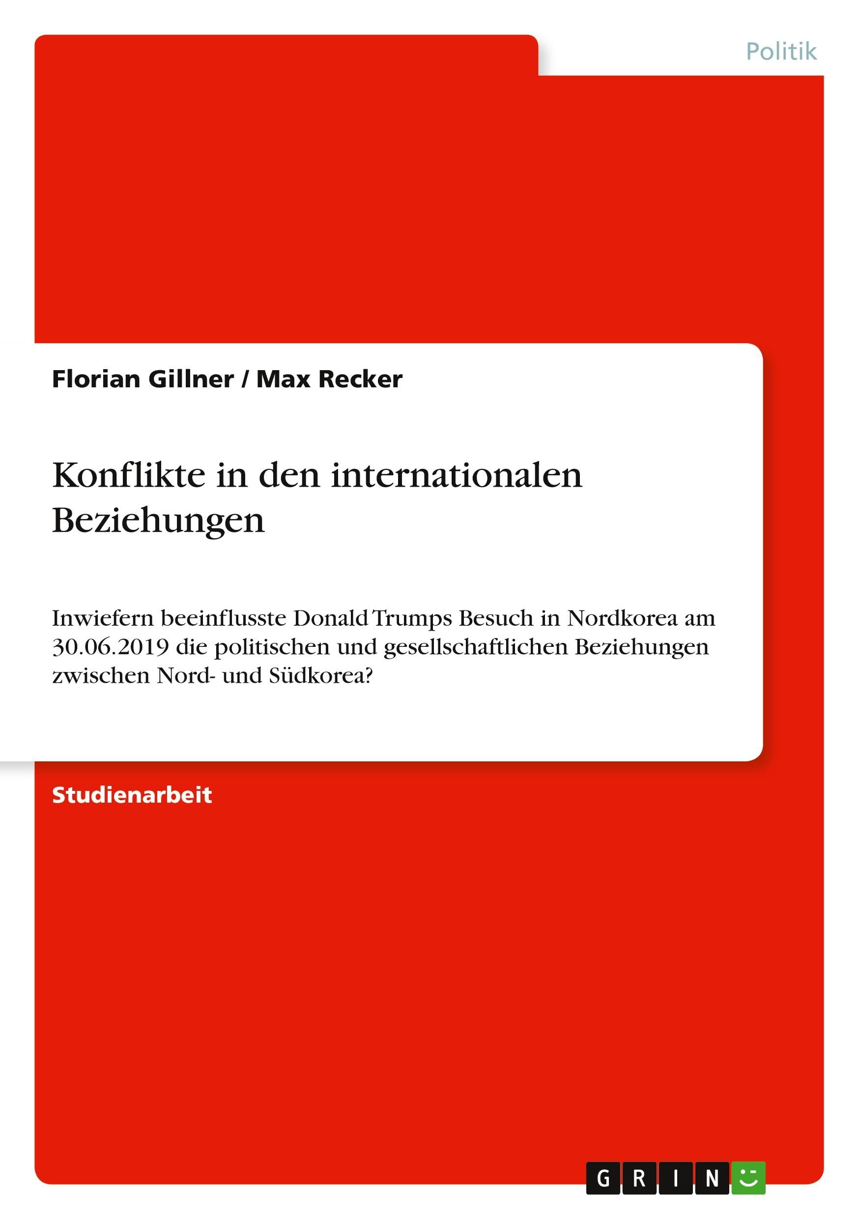 Konflikte in den internationalen Beziehungen Law