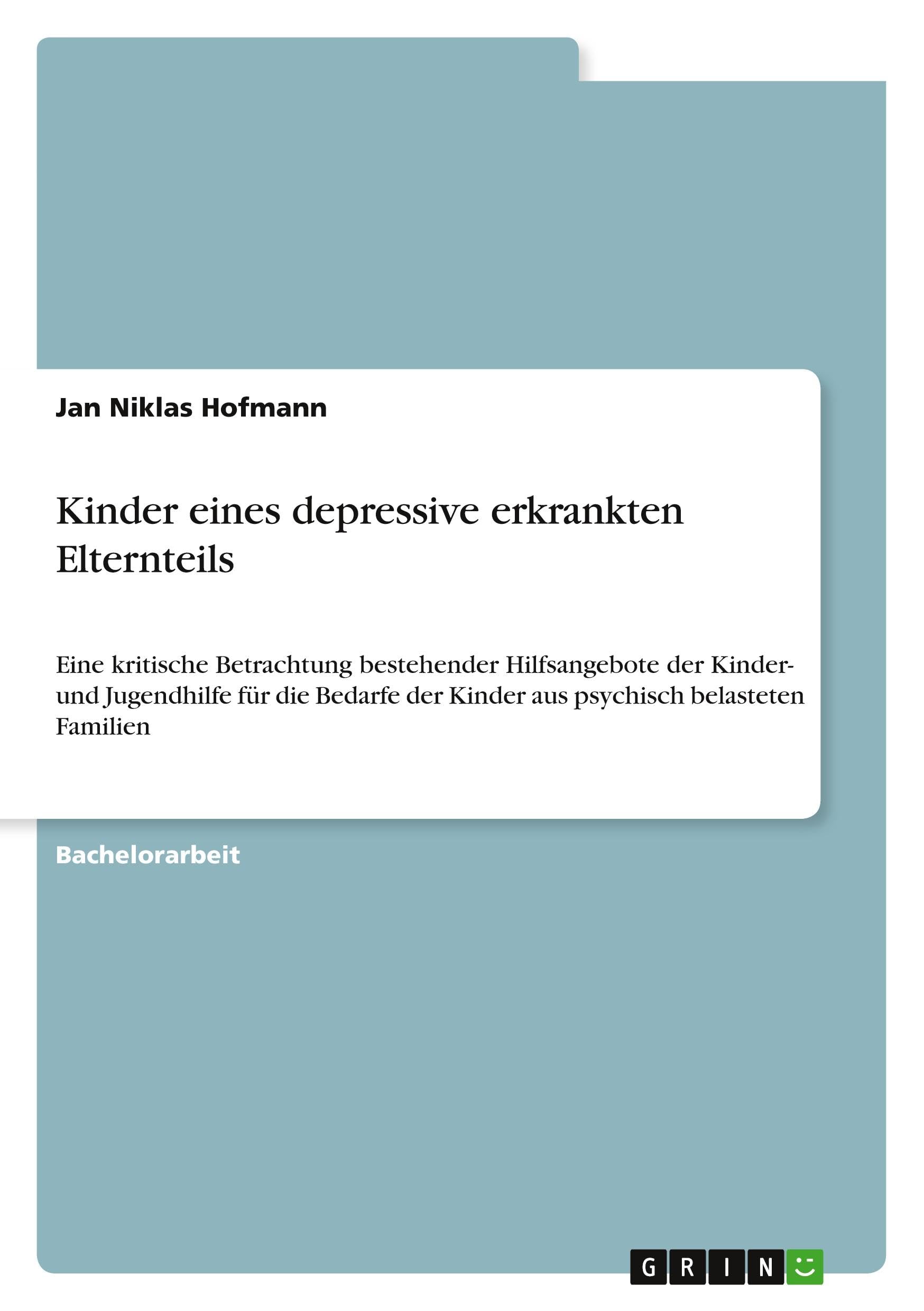 Kinder eines depressive erkrankten Elternteils Education & Training