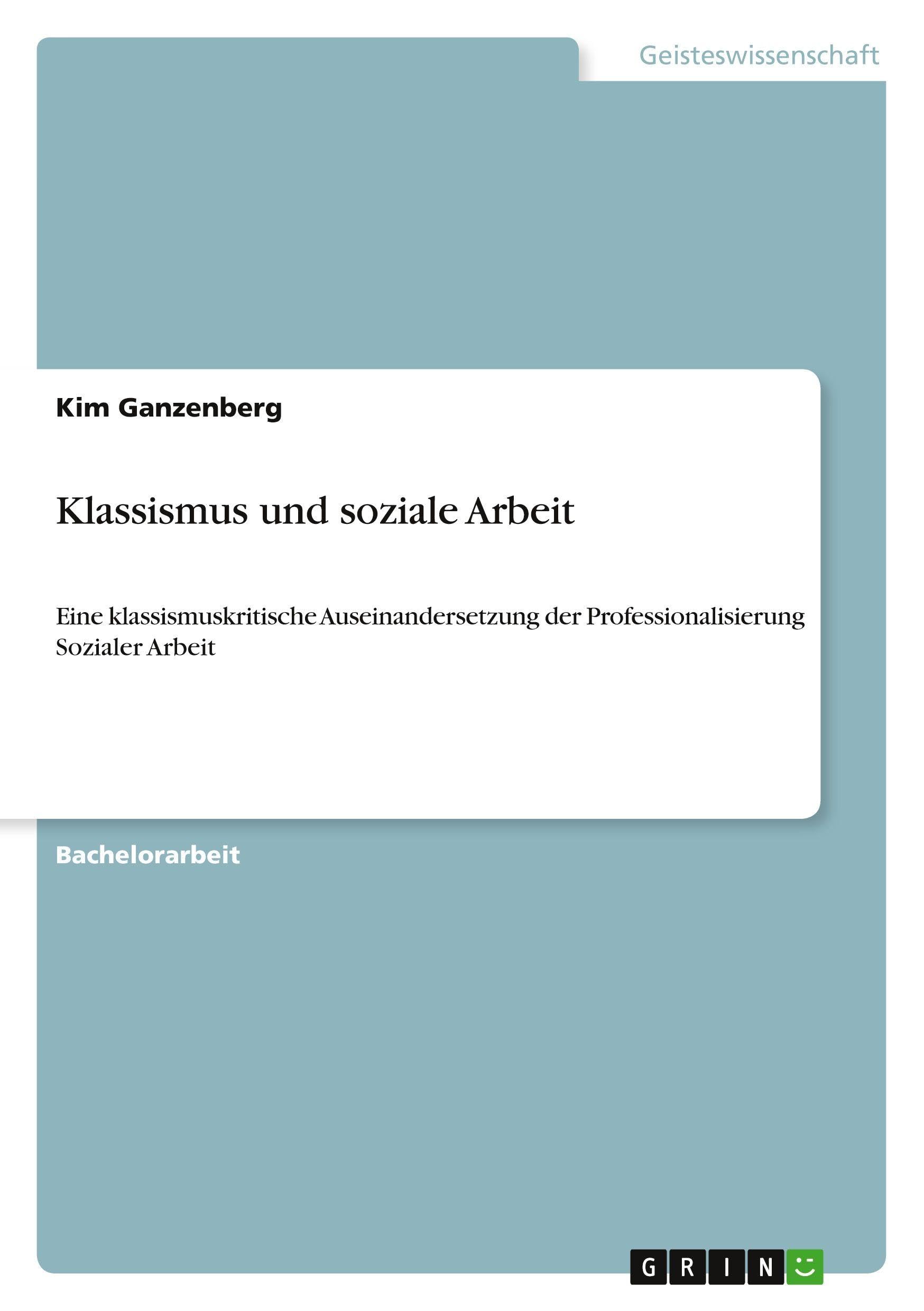 Klassismus und soziale Arbeit Education & Training