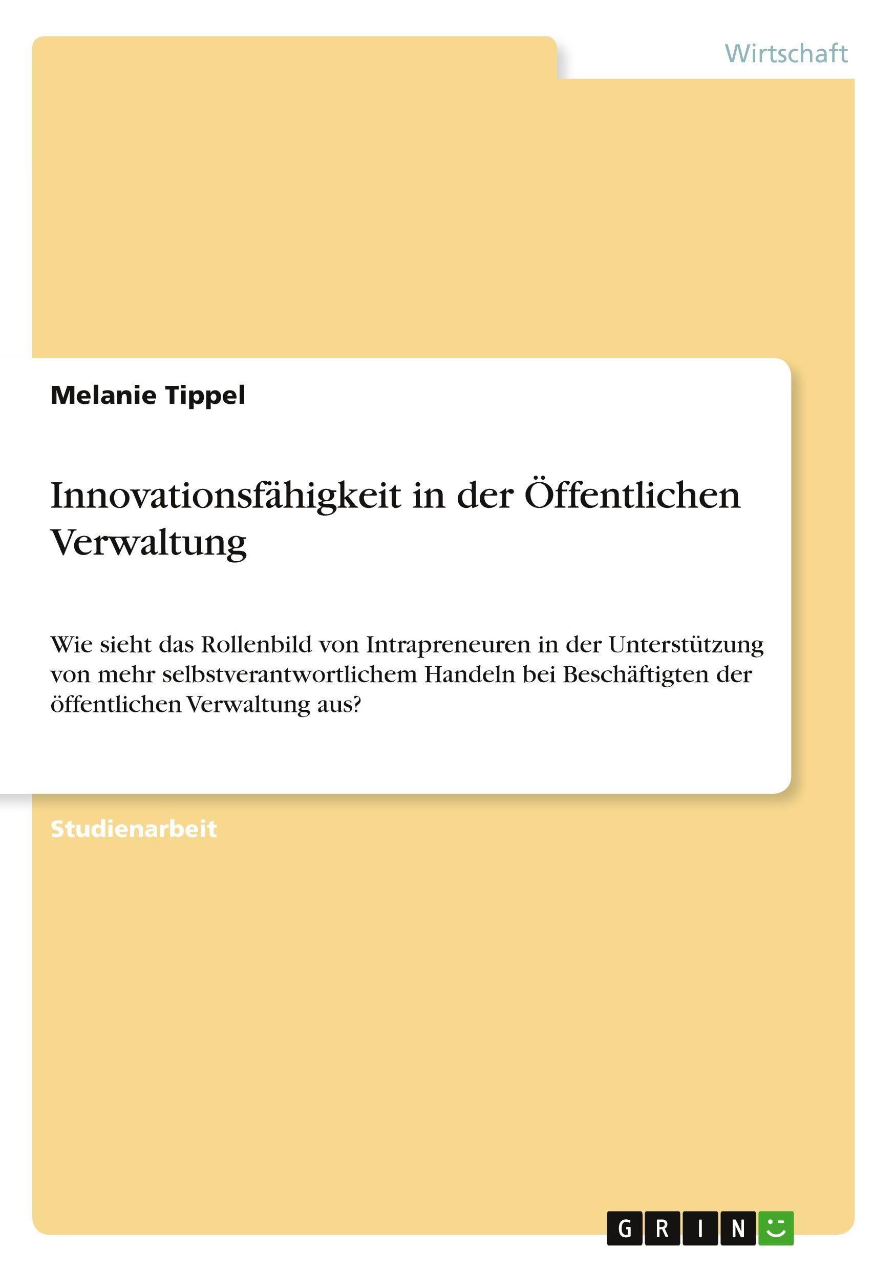 Innovationsfähigkeit in der Öffentlichen Verwaltung Law