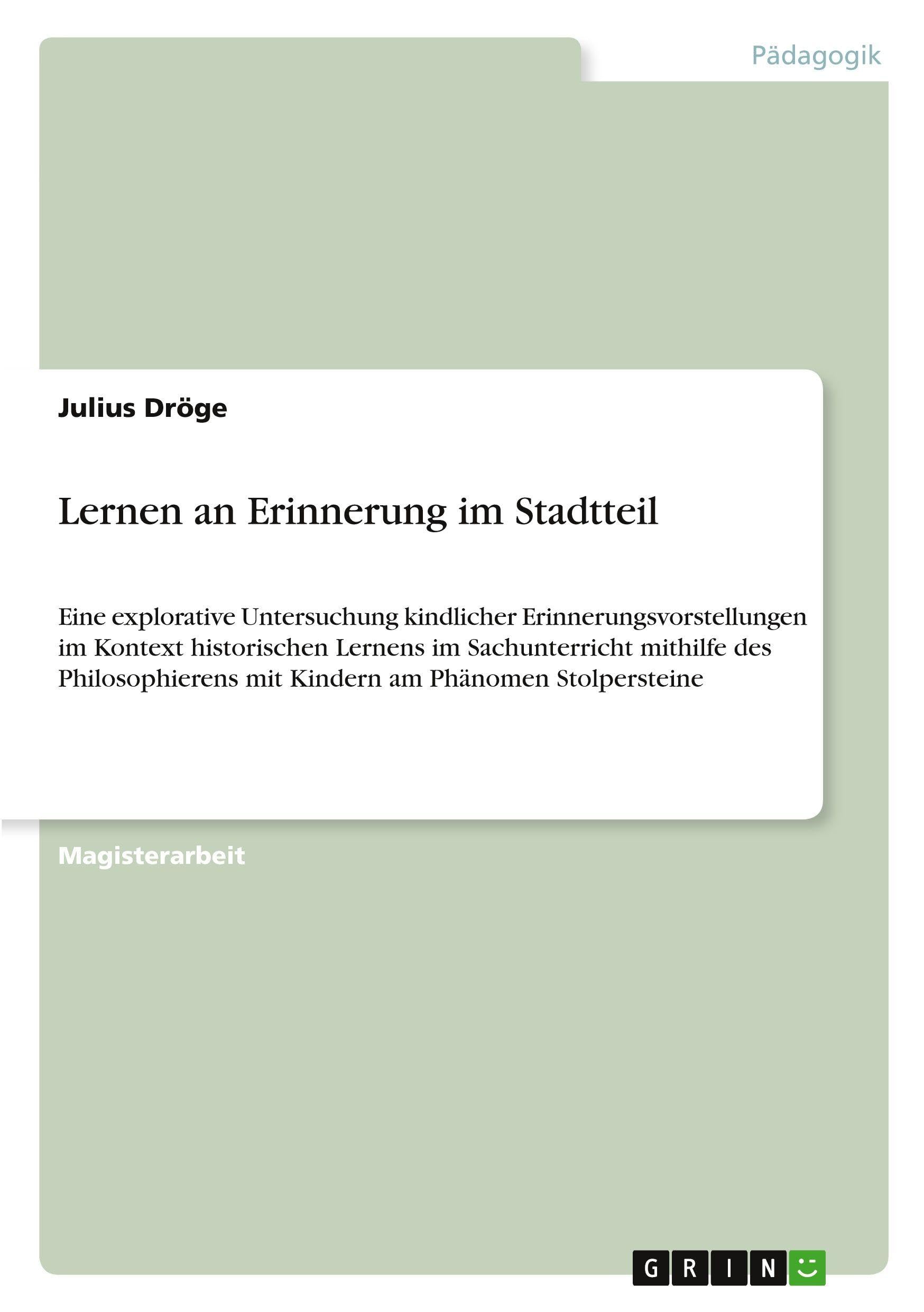 Lernen an Erinnerung im Stadtteil Education & Training
