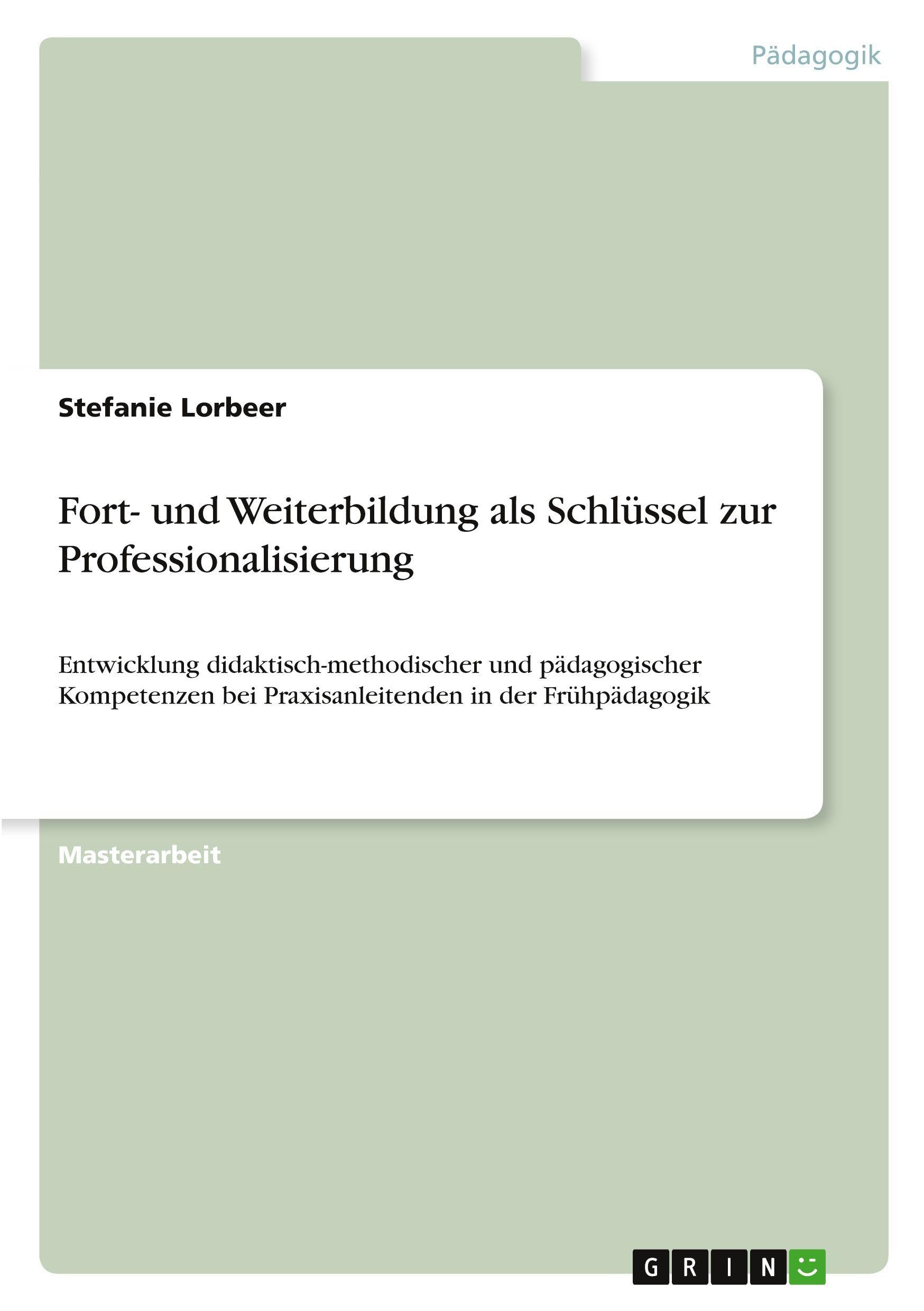 Fort- und Weiterbildung als Schlüssel zur Professionalisierung Books