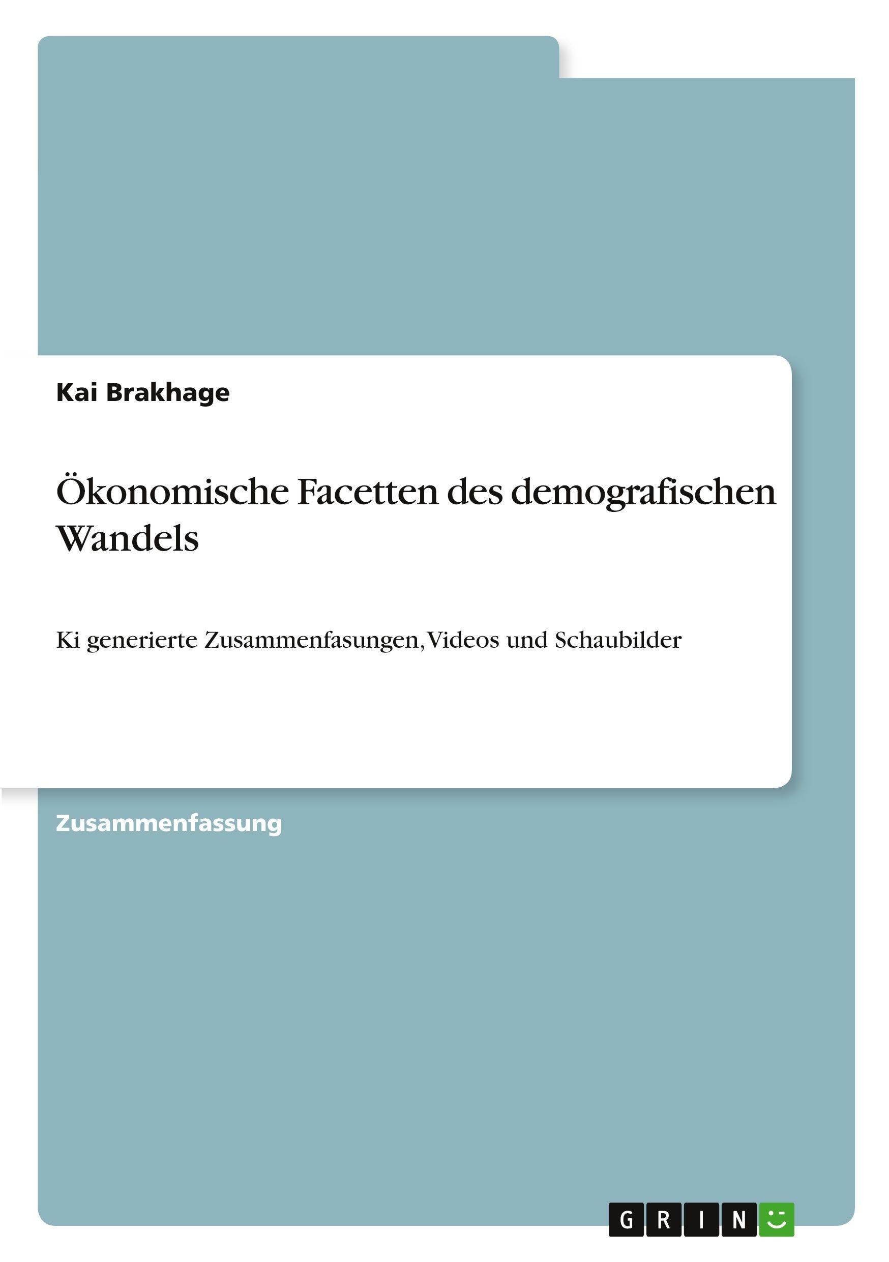 Ökonomische Facetten des demografischen Wandels Law
