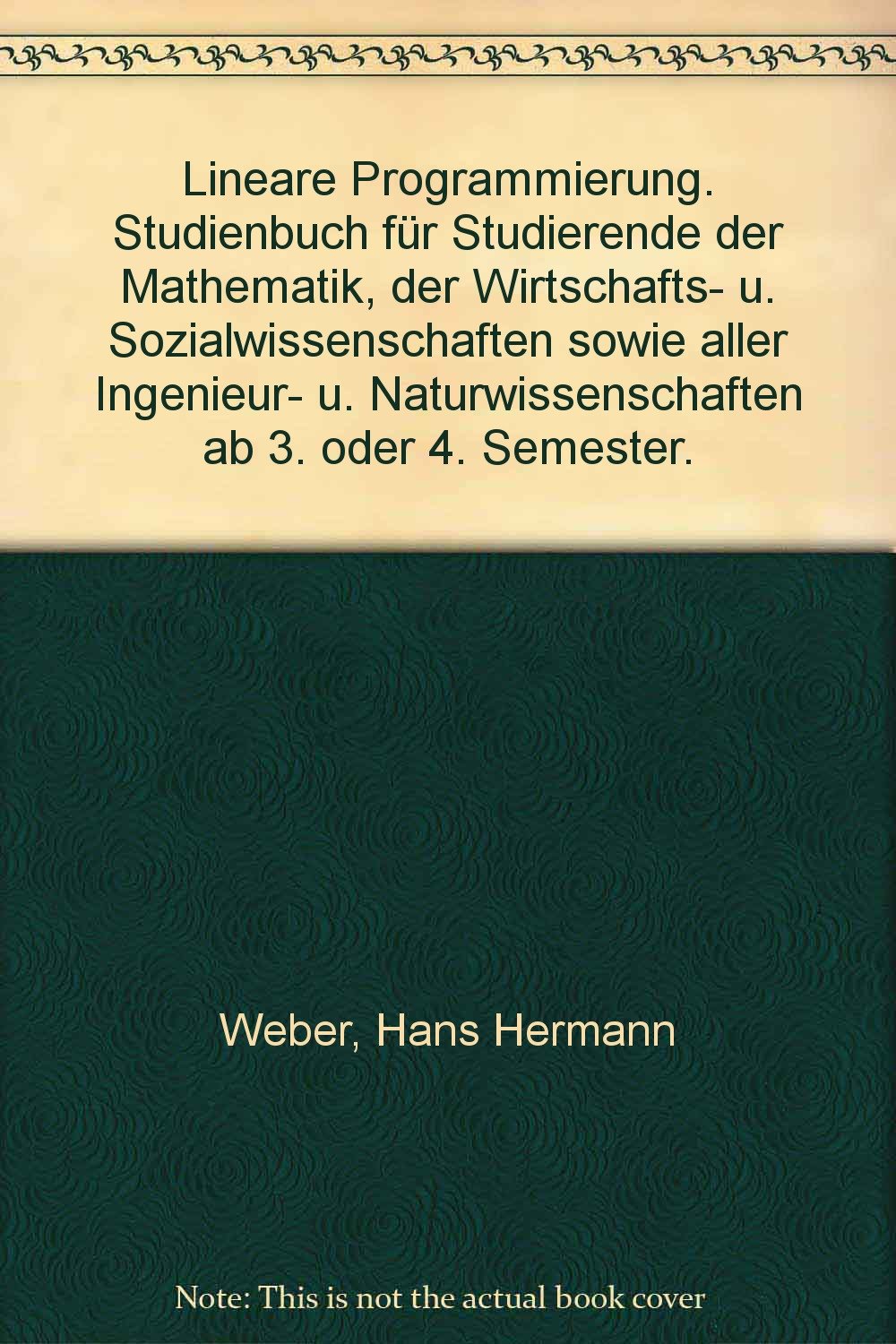 Lineare Programmierung Mathematics