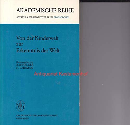 Von der Kinderwelt zur Erkenntnis der Welt Books