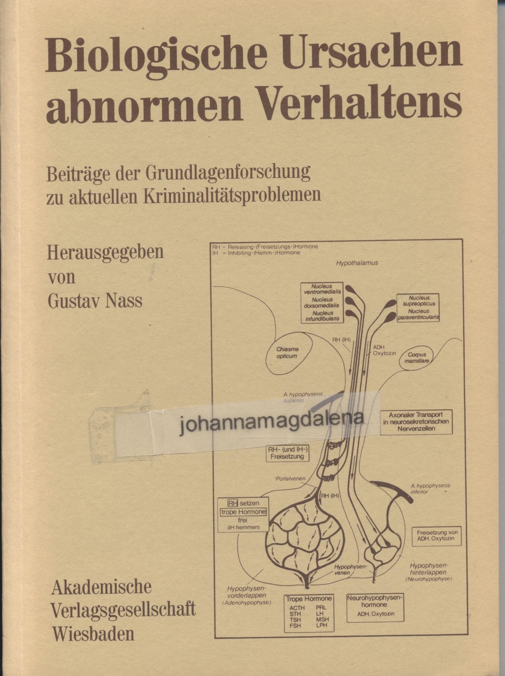 Biologische Ursachen abnormen Verhaltens Books