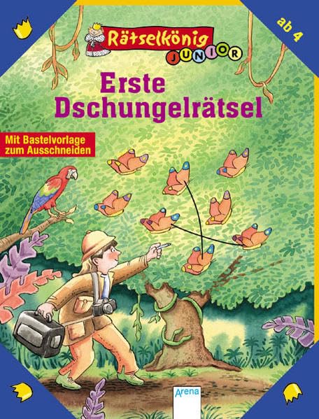Erste Dschungelrätsel: Mit Bastelvorlage zum Ausschneiden Tiptoi & Games