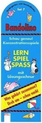 Bandolino (Spiele), Set.7, Schau genau! Konzentrationsspiele (Spiel) Leisure & Fun